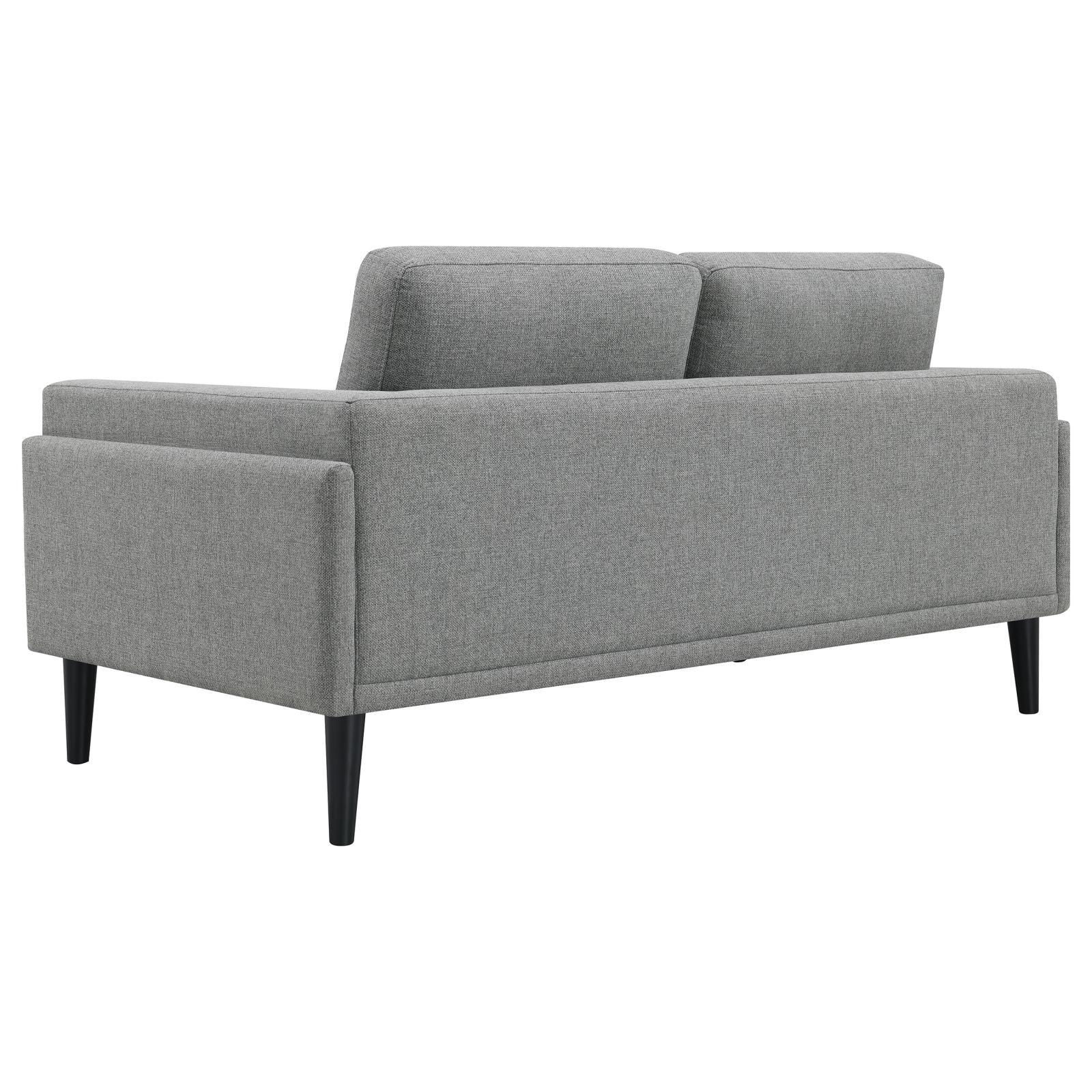 Rilynn 3-piece Upholstered Track Arm Sofa Set Grey - Image 6