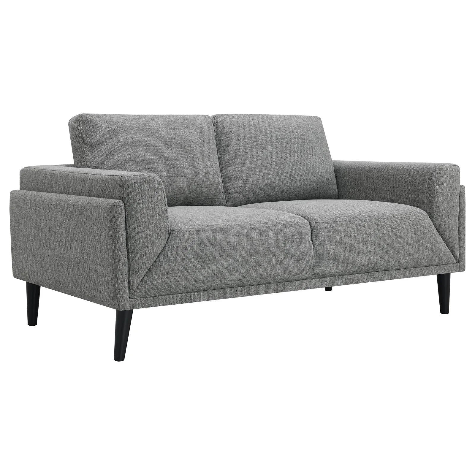 Rilynn Gray Upholstered Track Arms Living Room Set - Image 6