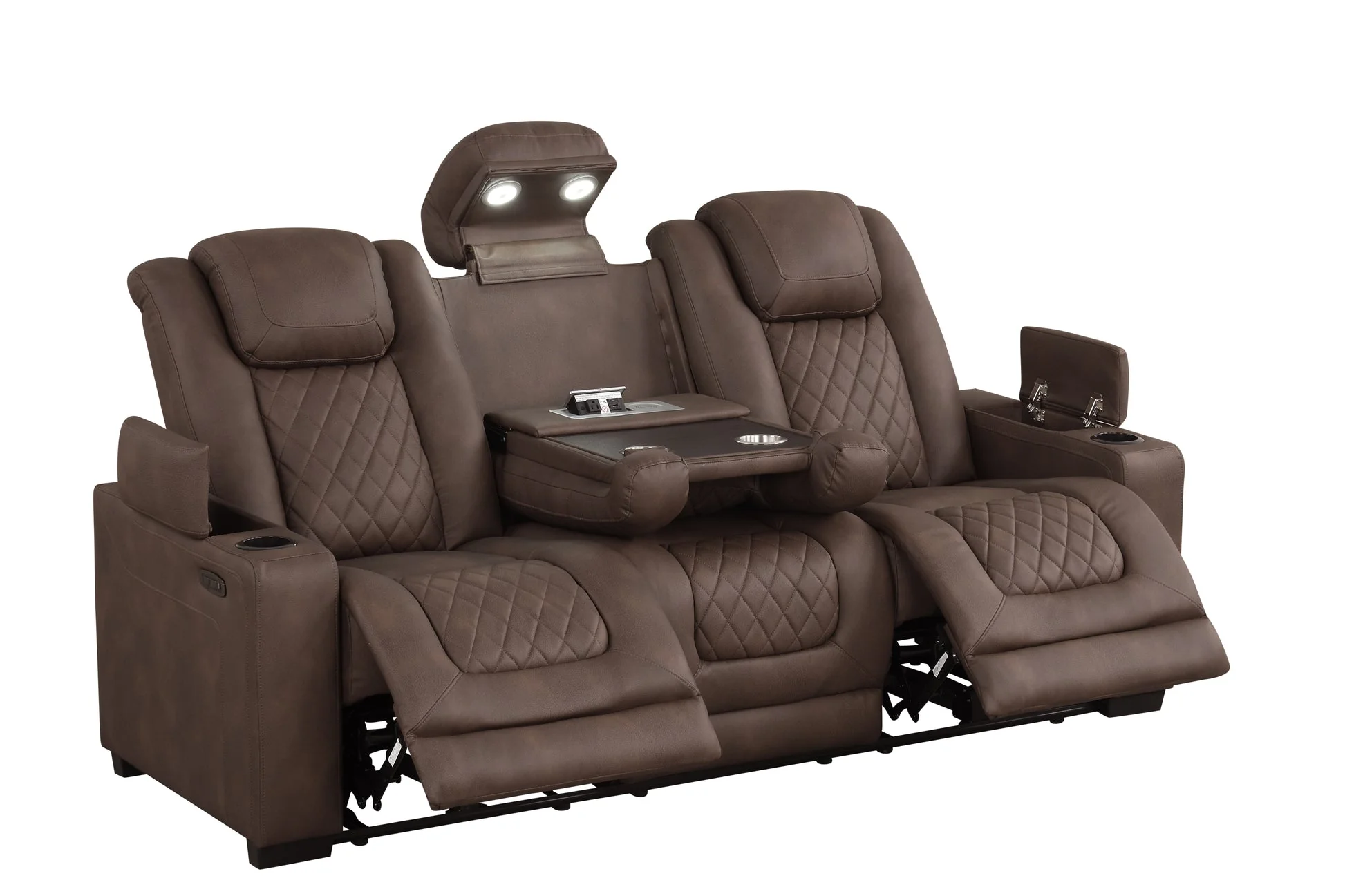 Rima Brown 3-Piece Power Reclining Living Room Set [Special Price] - Image 4