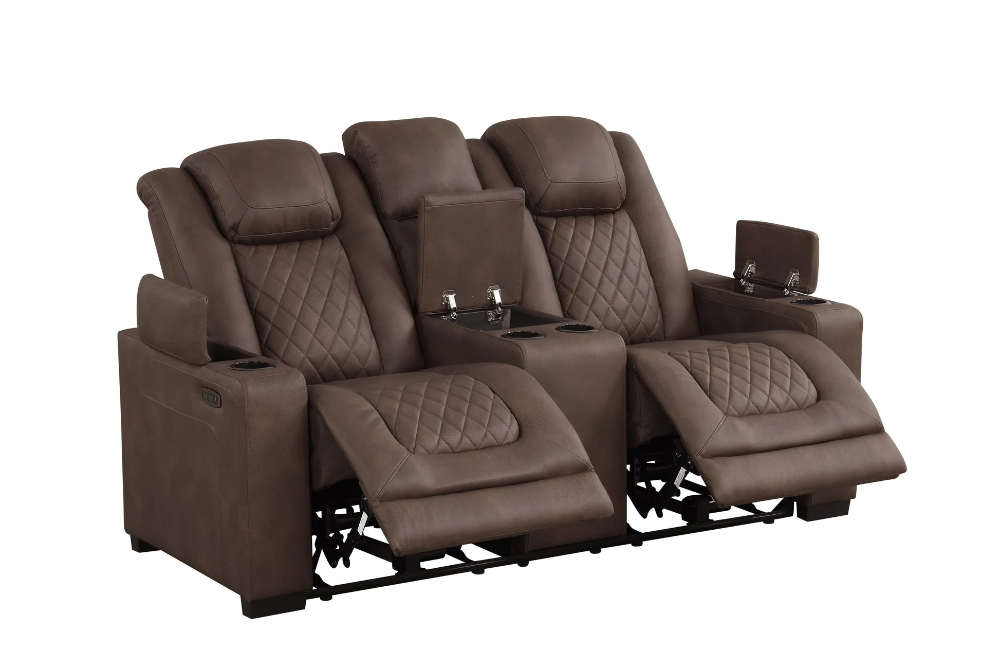Rima Brown 3-Piece Power Reclining Living Room Set [Special Price] - Image 7