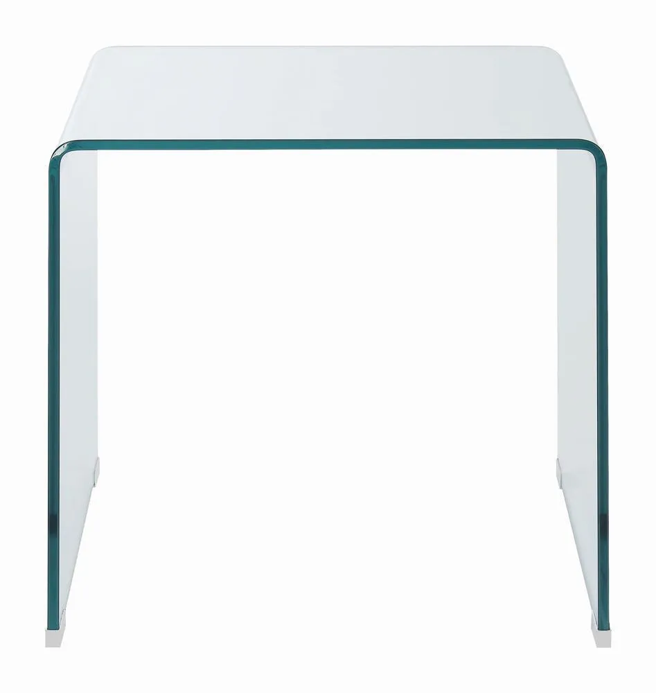Ripley Clear Square End Table - Image 2
