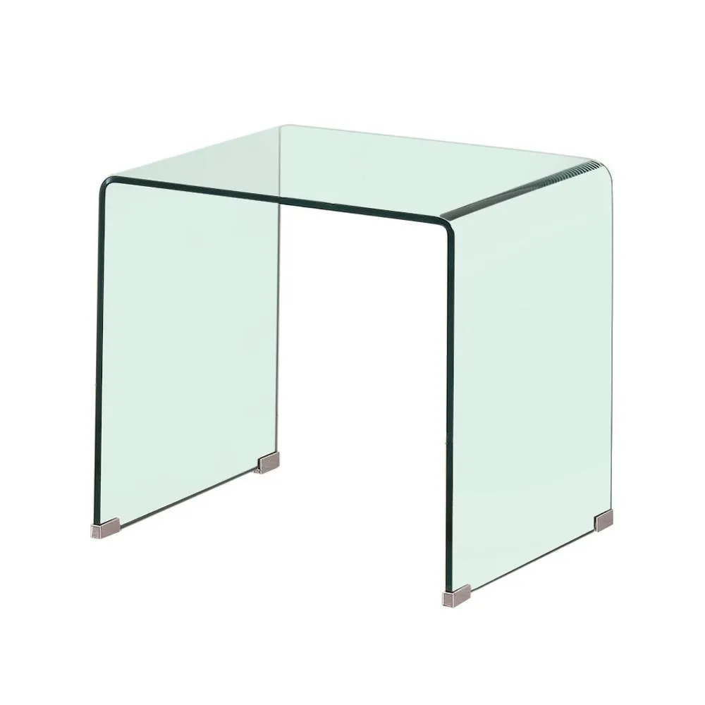 Ripley Clear Square End Table - Image 5