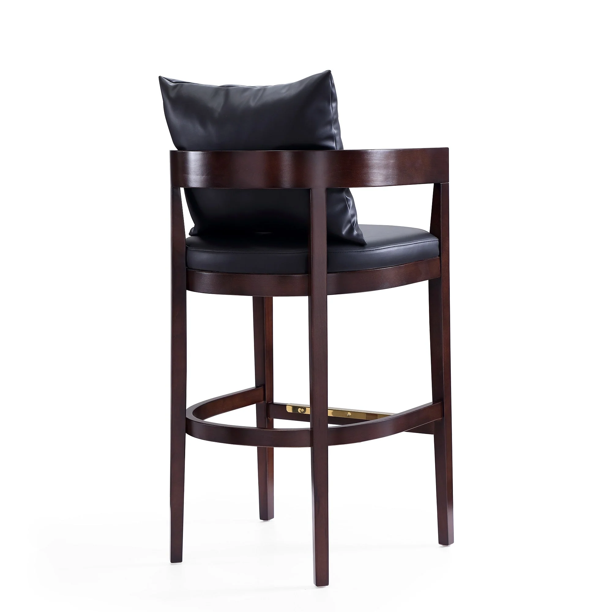 Ritz Barstool in Black and Dark Walnut (set of 3) - Image 6