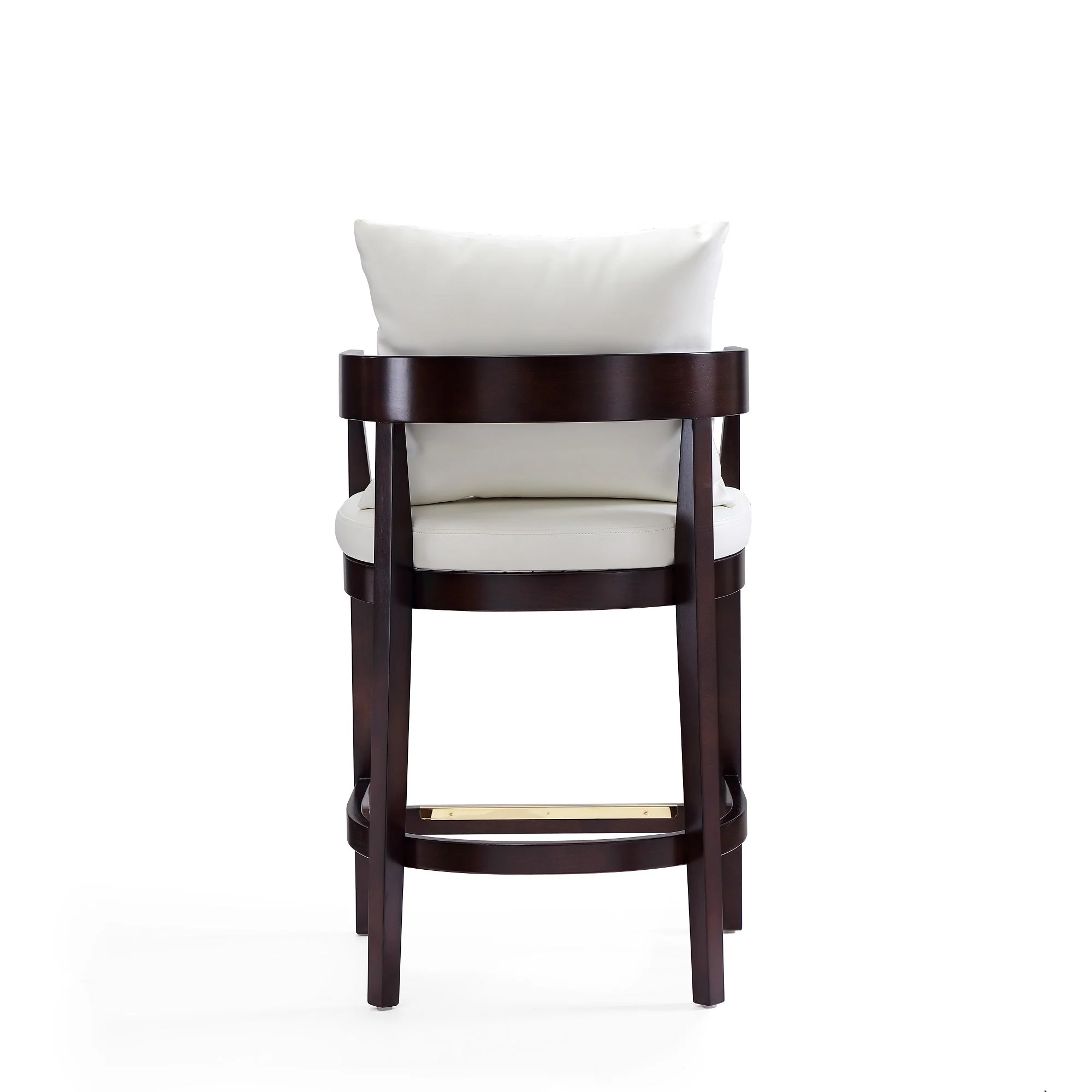 Ritz Counter Stool in Ivory and Dark Walnut - Image 7