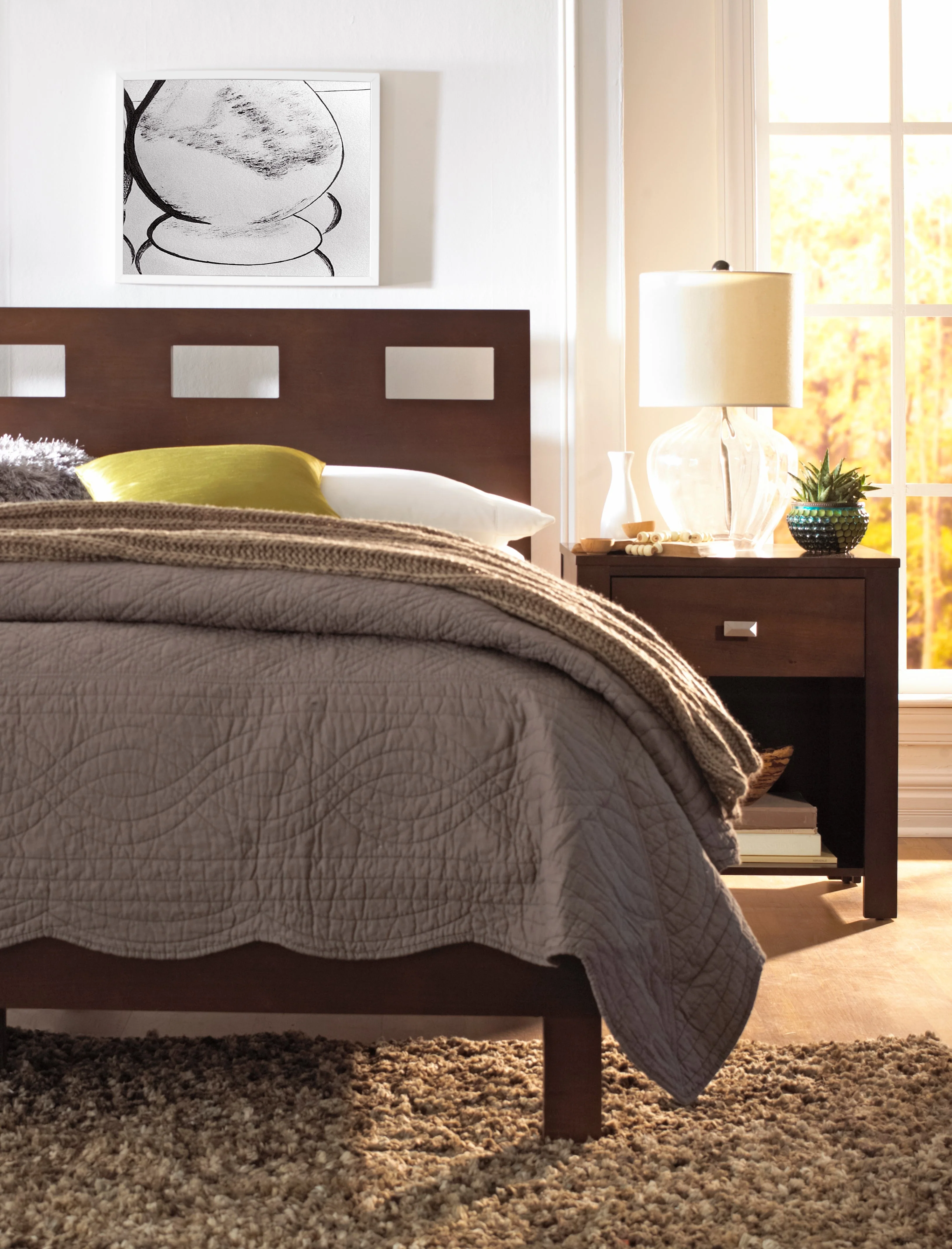 Riva Wood Twin Bed in Chocolate Brown - Image 3