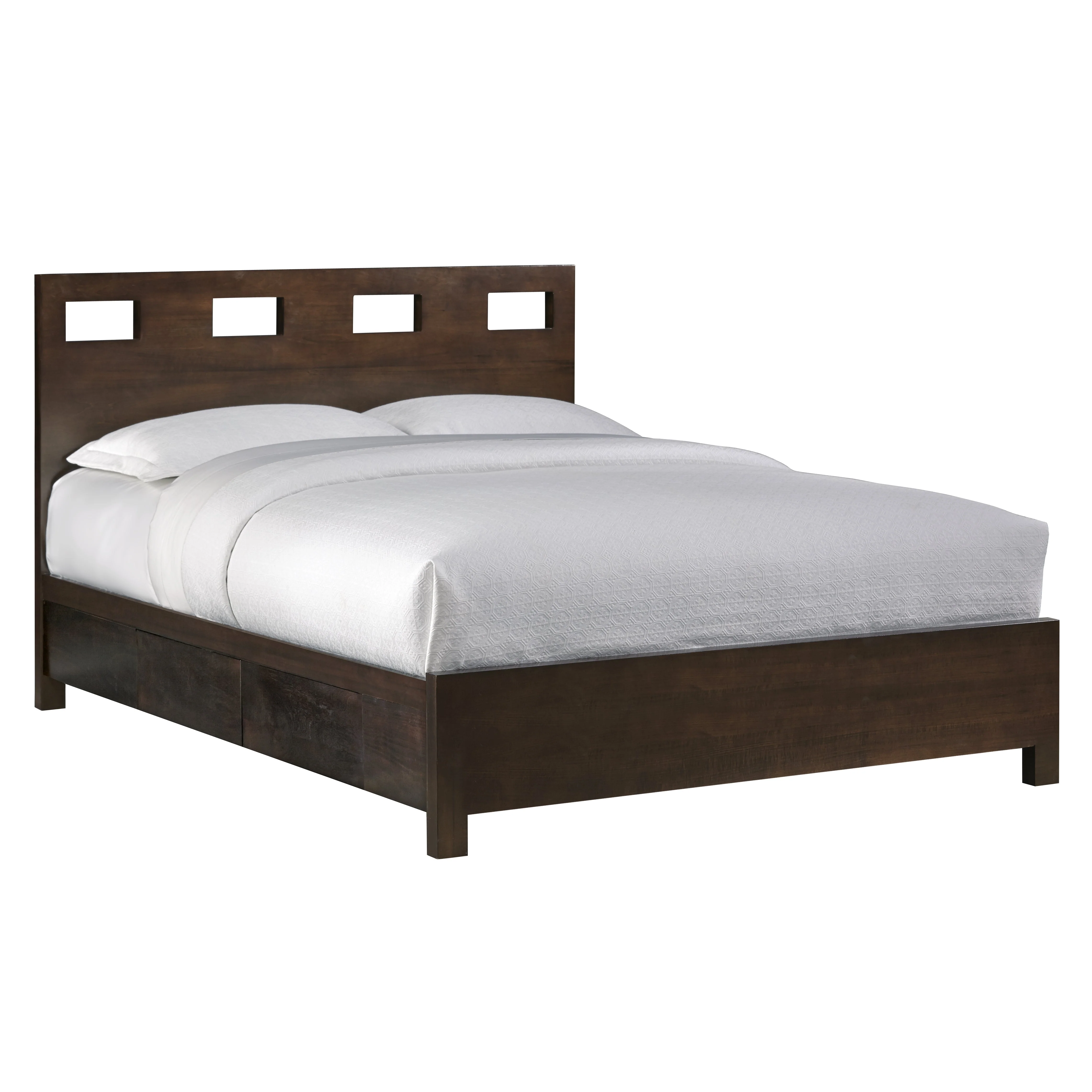 Riva Wood Twin Storage Bed in Chocolate Brown - Image 5
