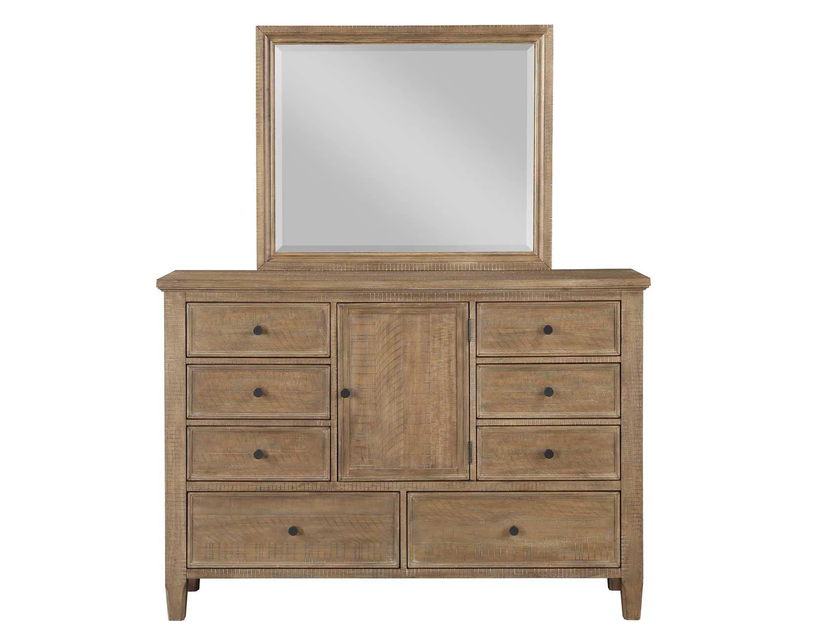 Riverdale Driftwood 4-Piece King Storage Platform Bedroom Set - Image 15