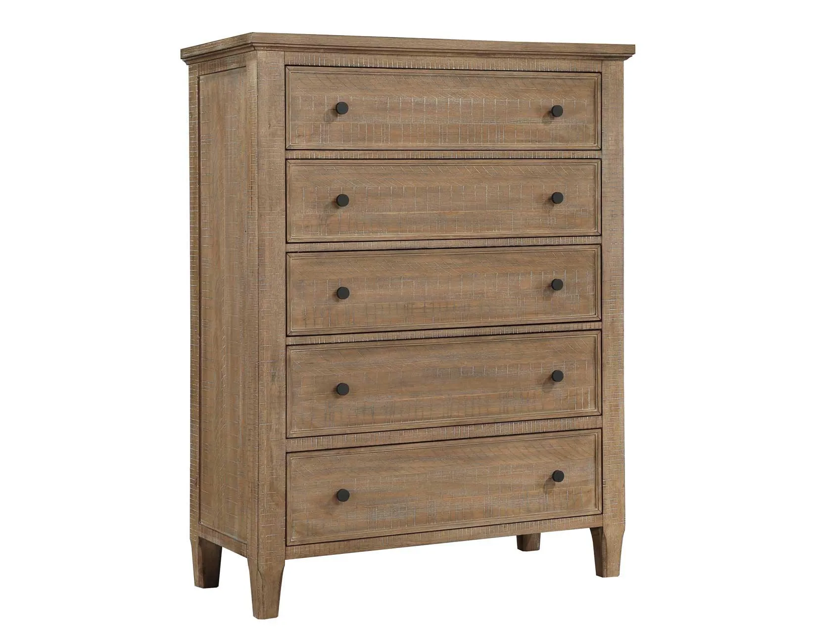 Riverdale Driftwood 4-Piece King Storage Platform Bedroom Set - Image 18