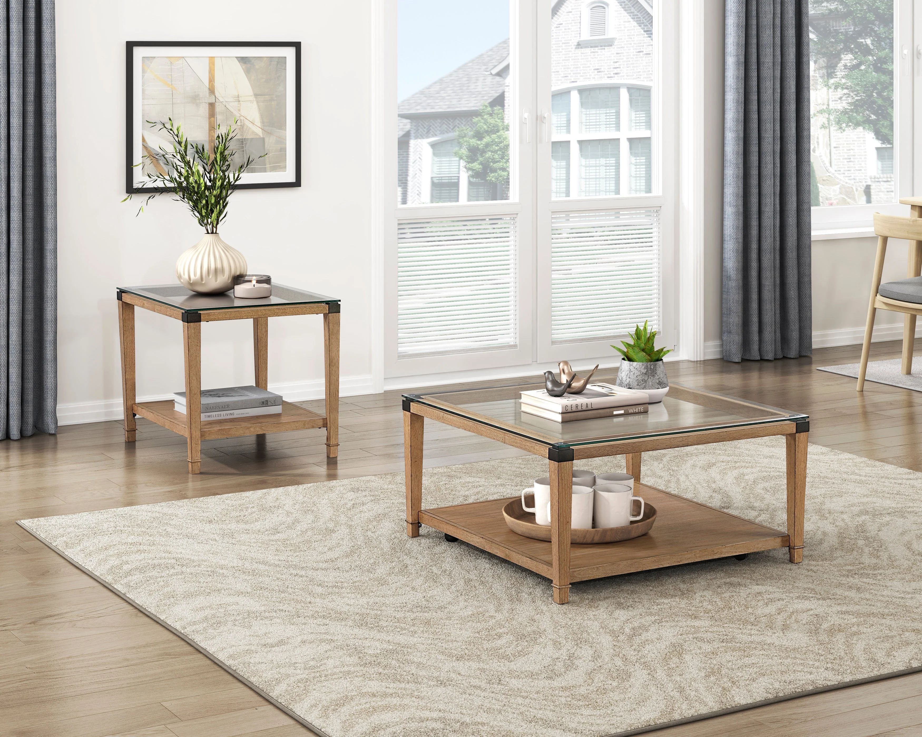Riverton Brown Cocktail Table - Image 5