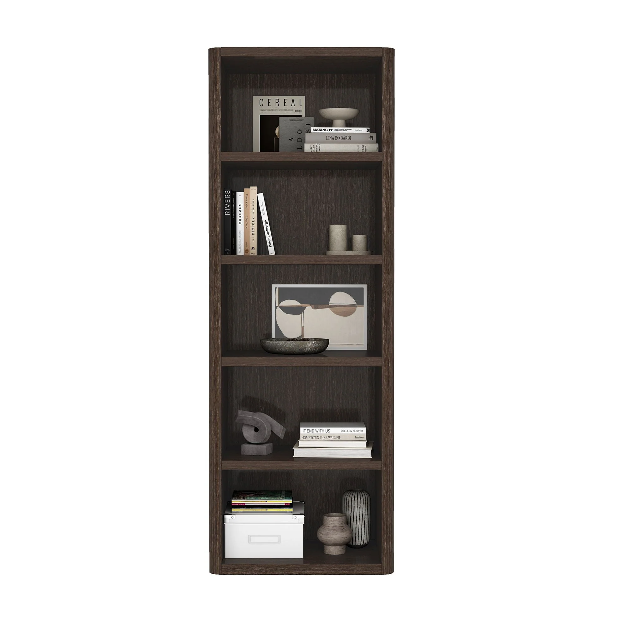 Rivington Dark Walnut 28" Open Bookcase