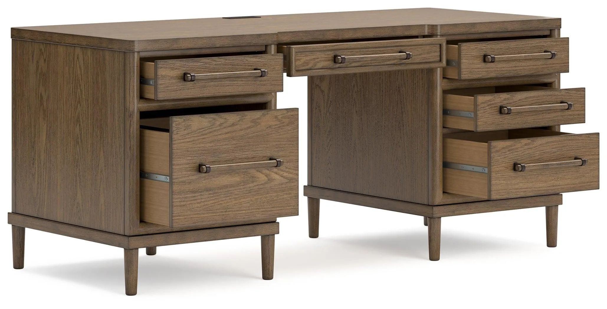 Roanhowe Brown 68" Home Office Desk - Image 3