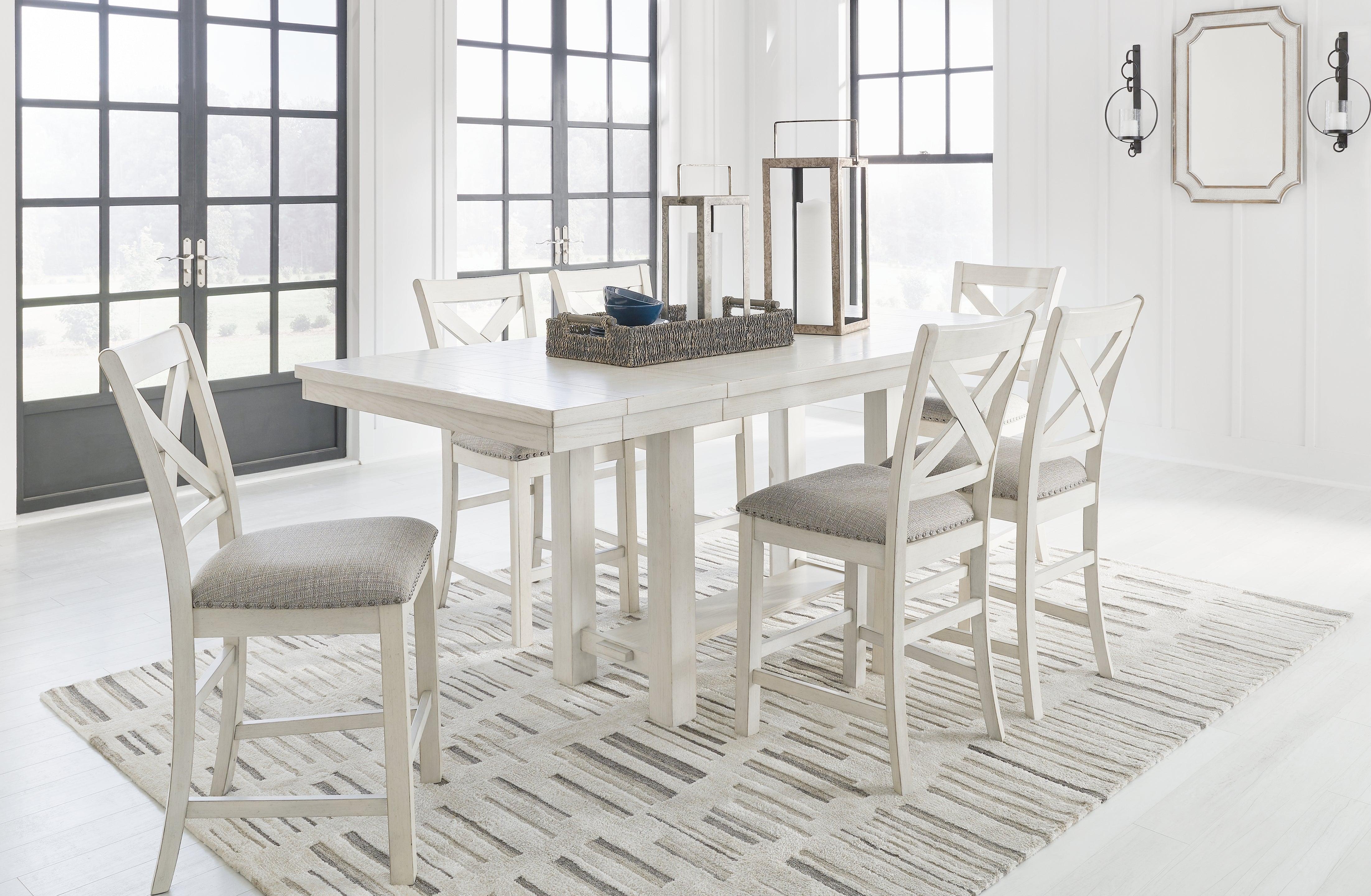 Robbinsdale Antique White Counter Height Dining Extension Table - Image 9