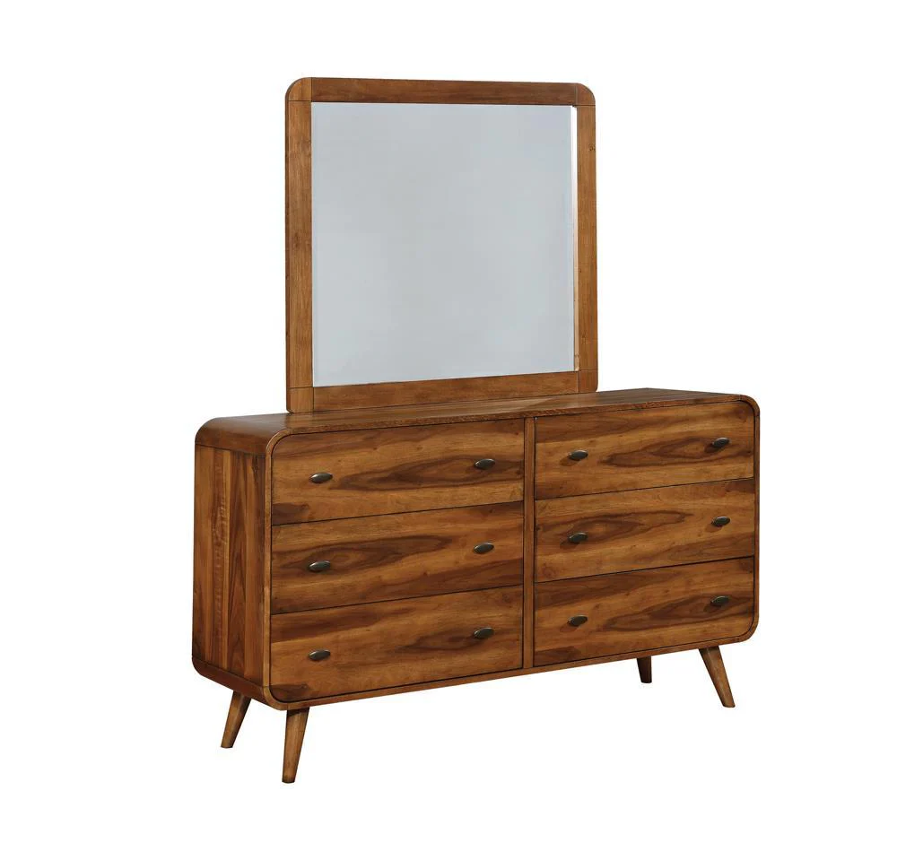 Robyn Dark Walnut Rectangular Mirror - Image 2