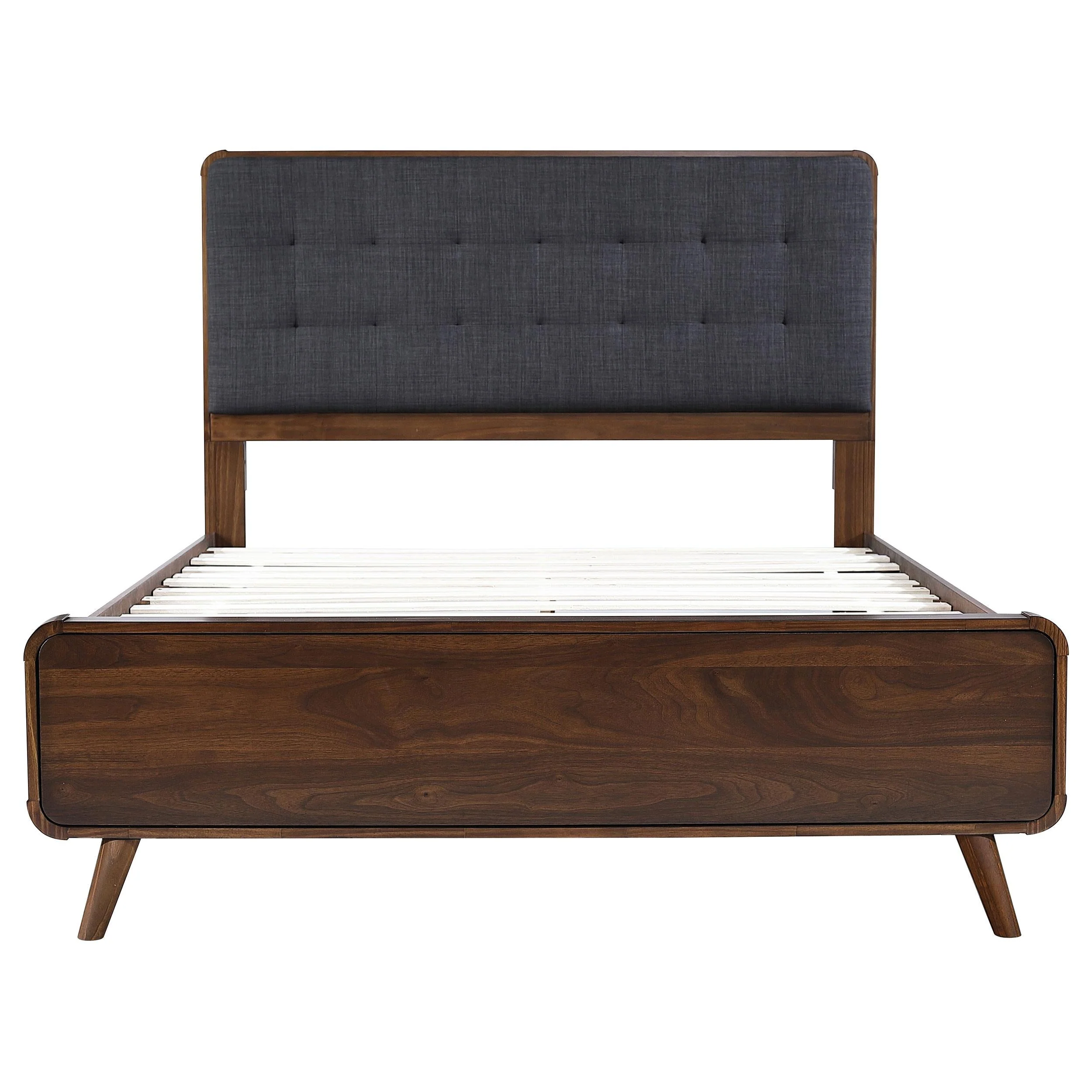 Robyn Dark Walnut Wood Full Platform Bed - Image 4
