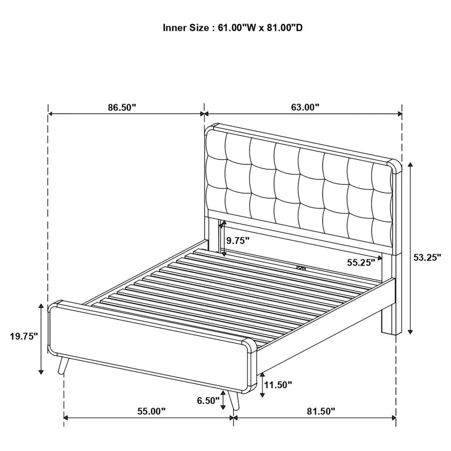 Robyn Light Ash 4-piece Queen Bedroom Set - Image 12