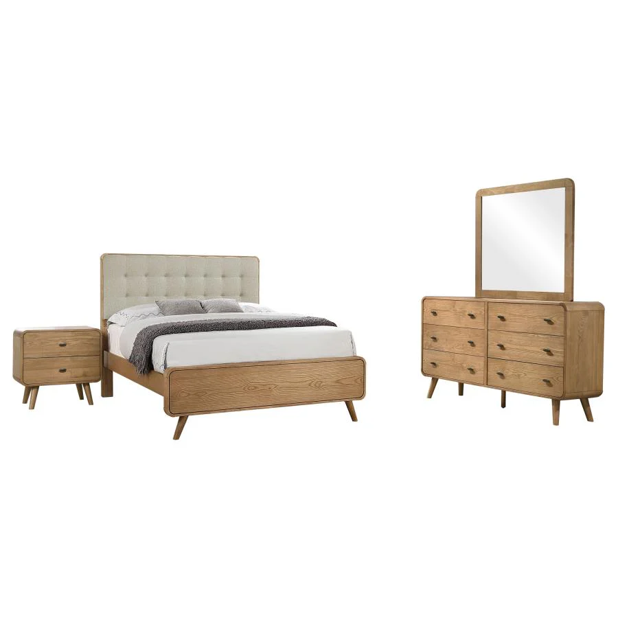 Robyn Light Ash 4-piece Queen Bedroom Set - Image 2