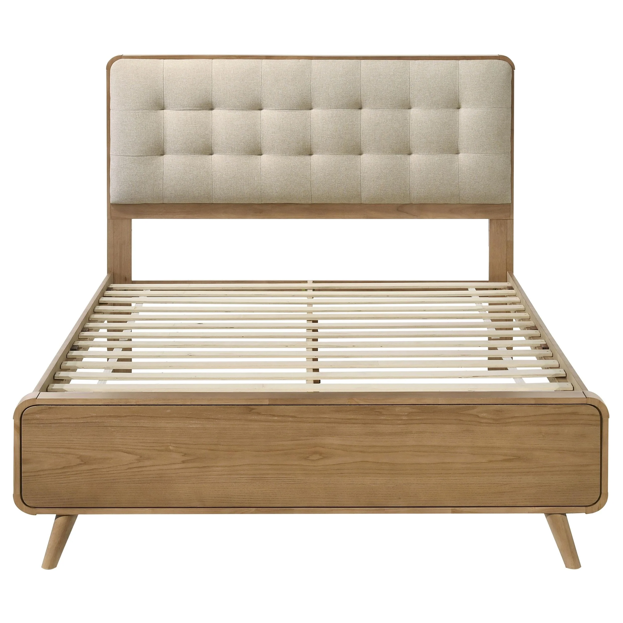 Robyn Wood California King Platform Bed Light Ash - Image 3