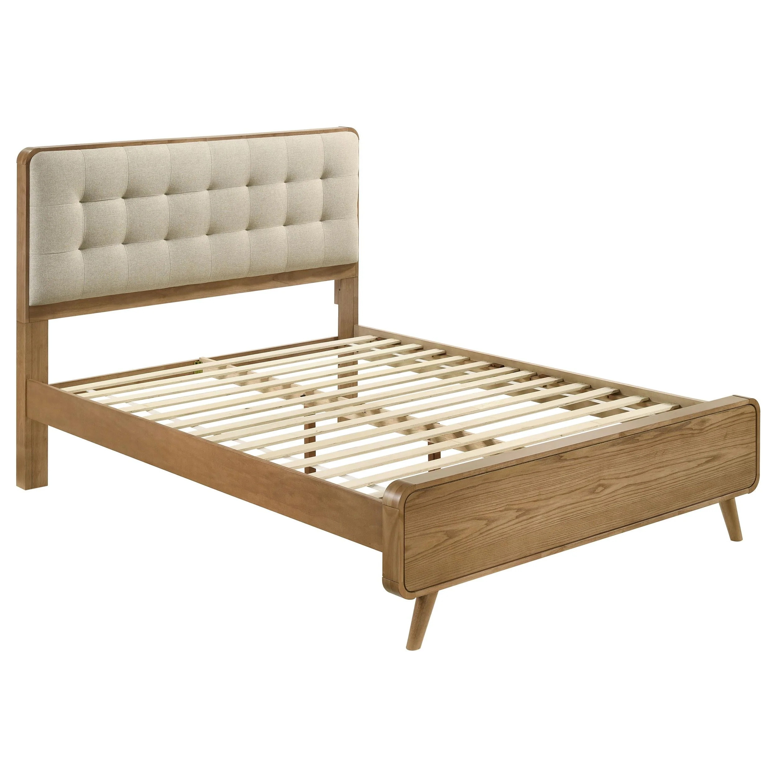 Robyn Wood California King Platform Bed Light Ash - Image 4