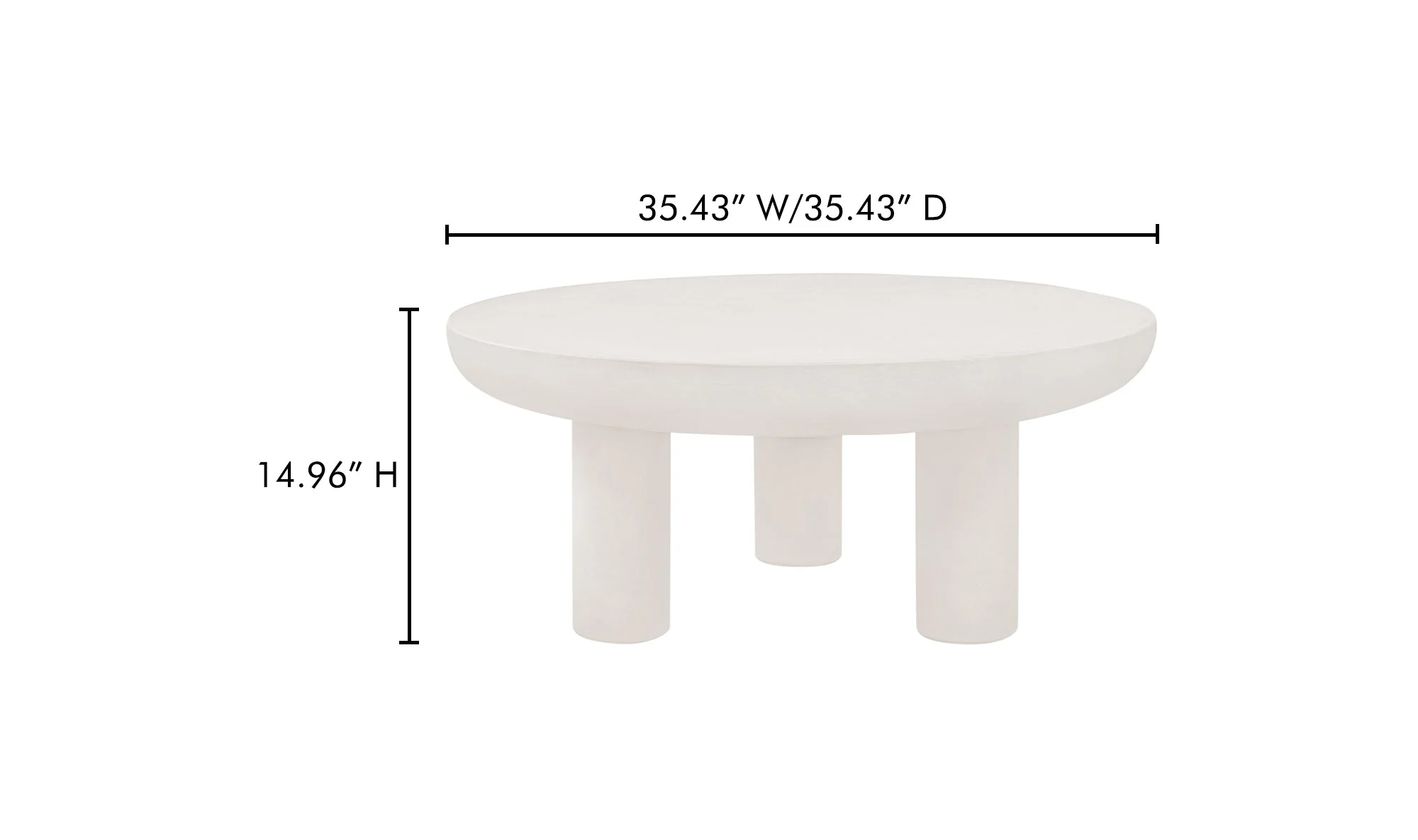 Rocca Coffee Table Cream - Image 8