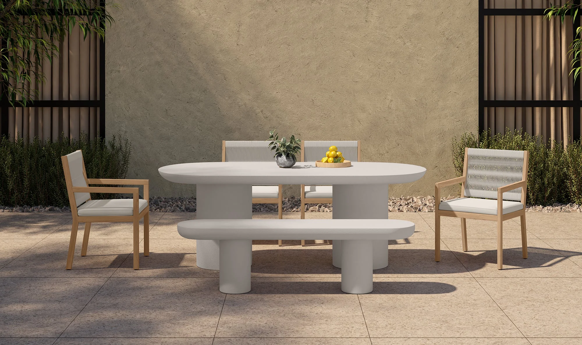 Rocca Dining Table Cream - Image 5
