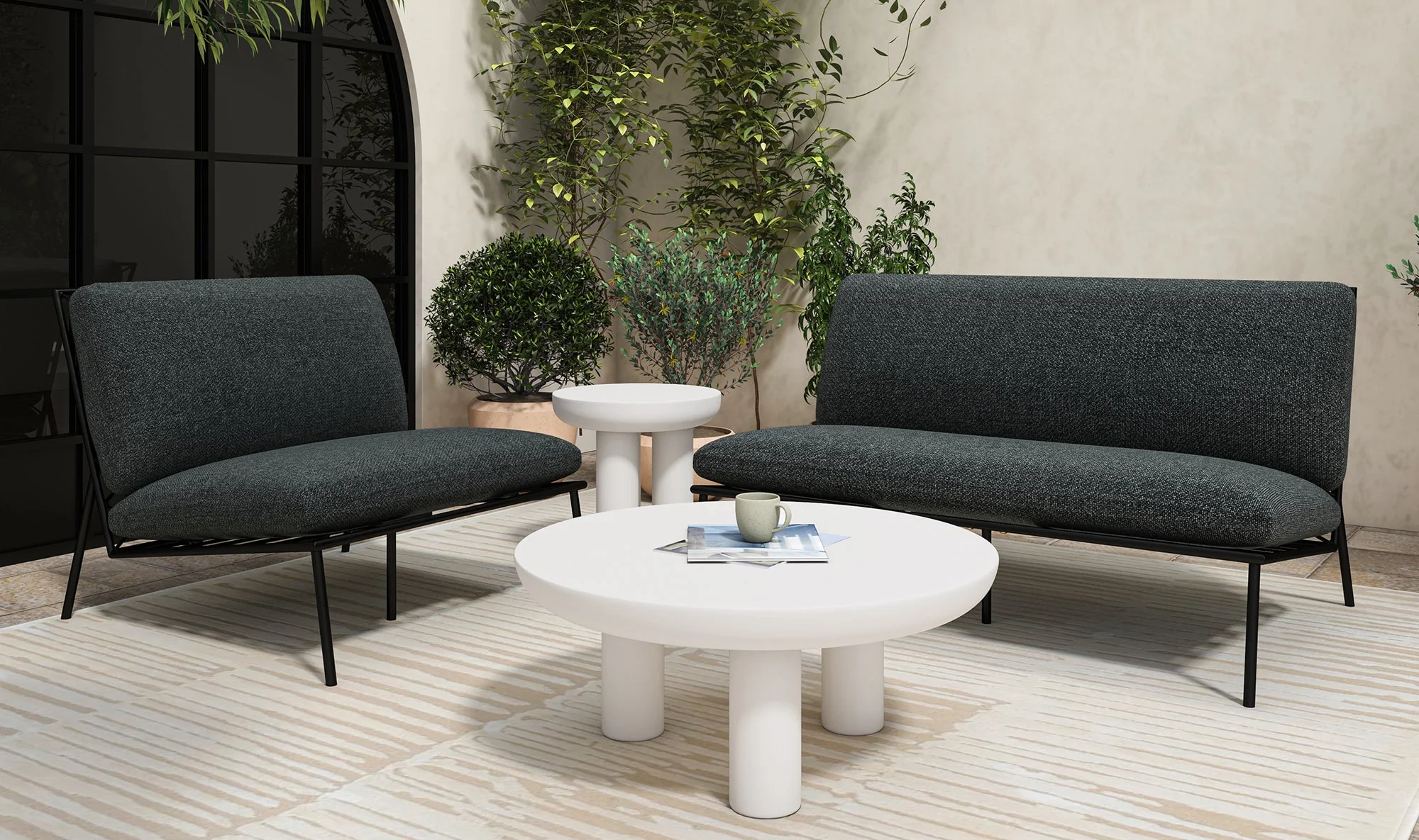 Rocca Side Table Cream - Image 8