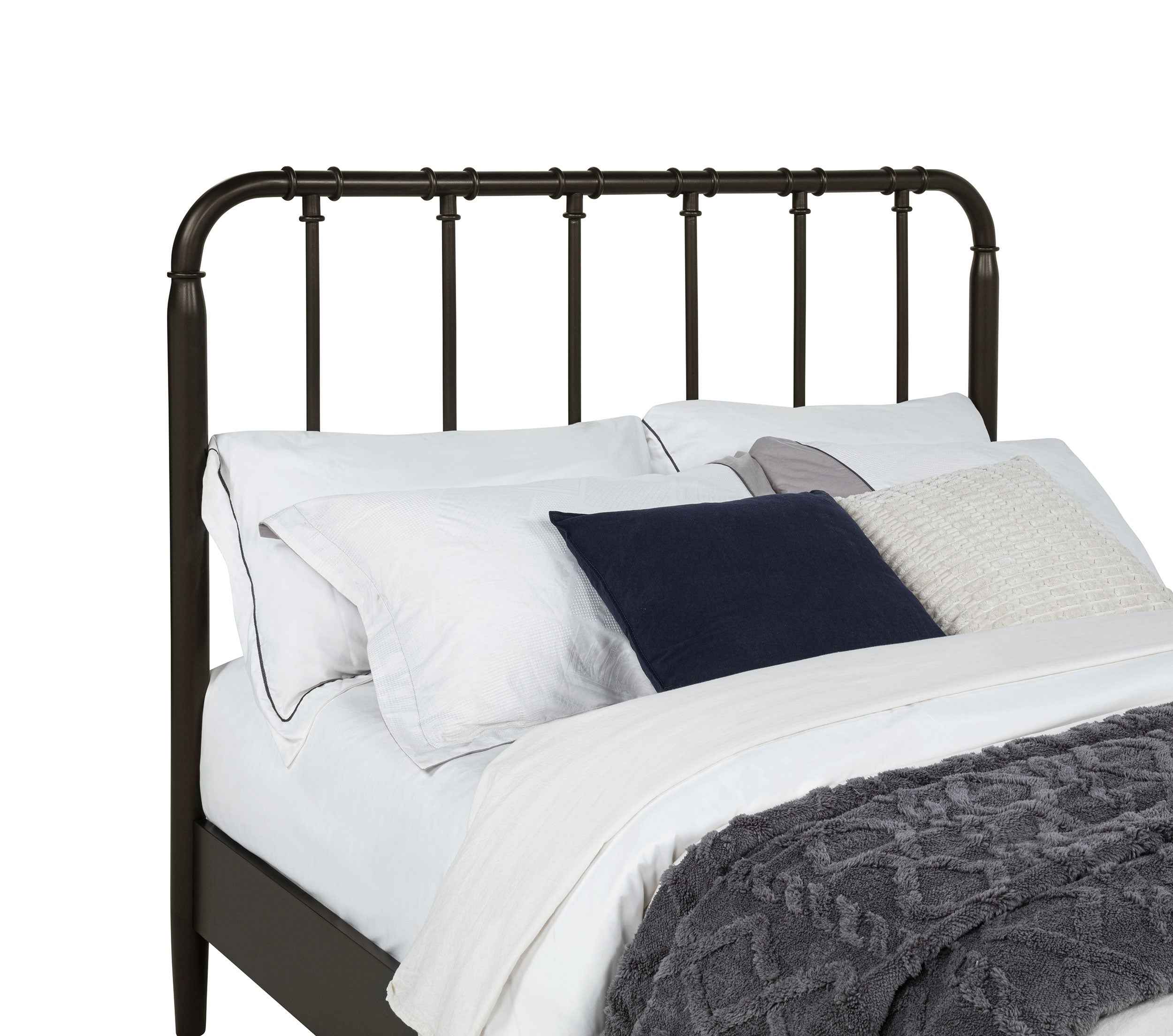 Rocco Dark Bronze All Wood Water Pipe Open Frame Twin Bed - Image 3