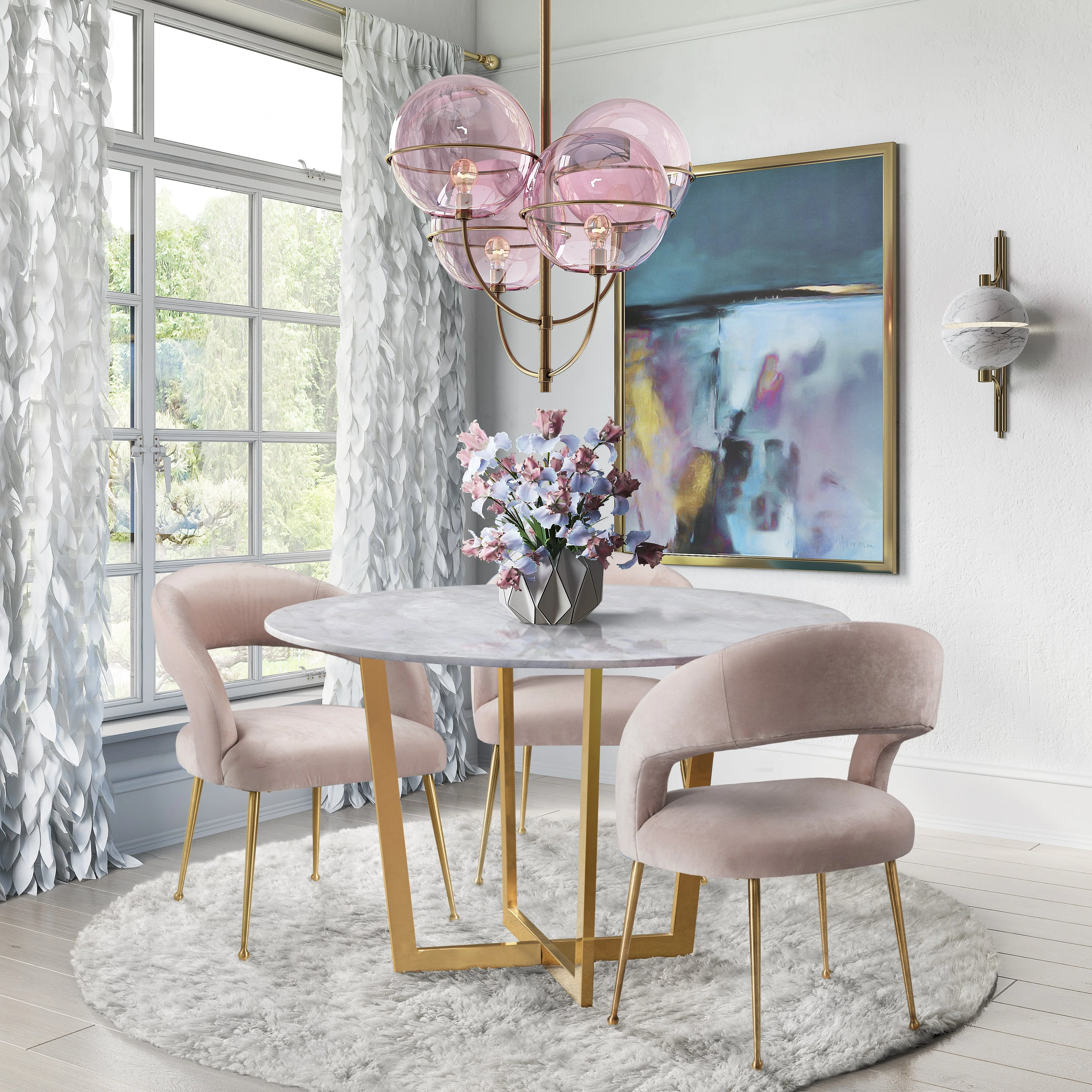 Rocco Velvet Dining Chair - Image 2