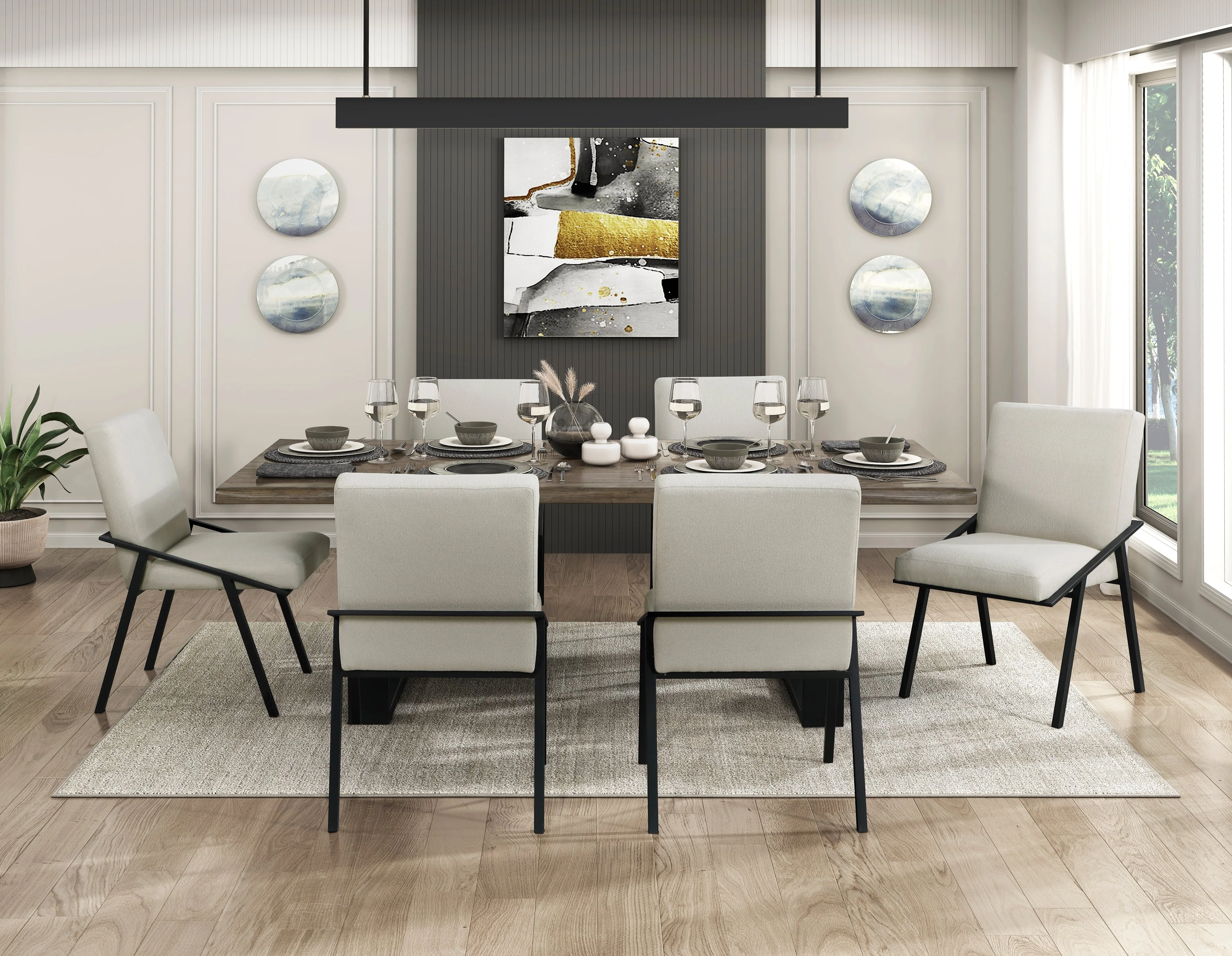 Rochelle Cream Dining Side Chair, Set of 2 - Image 11