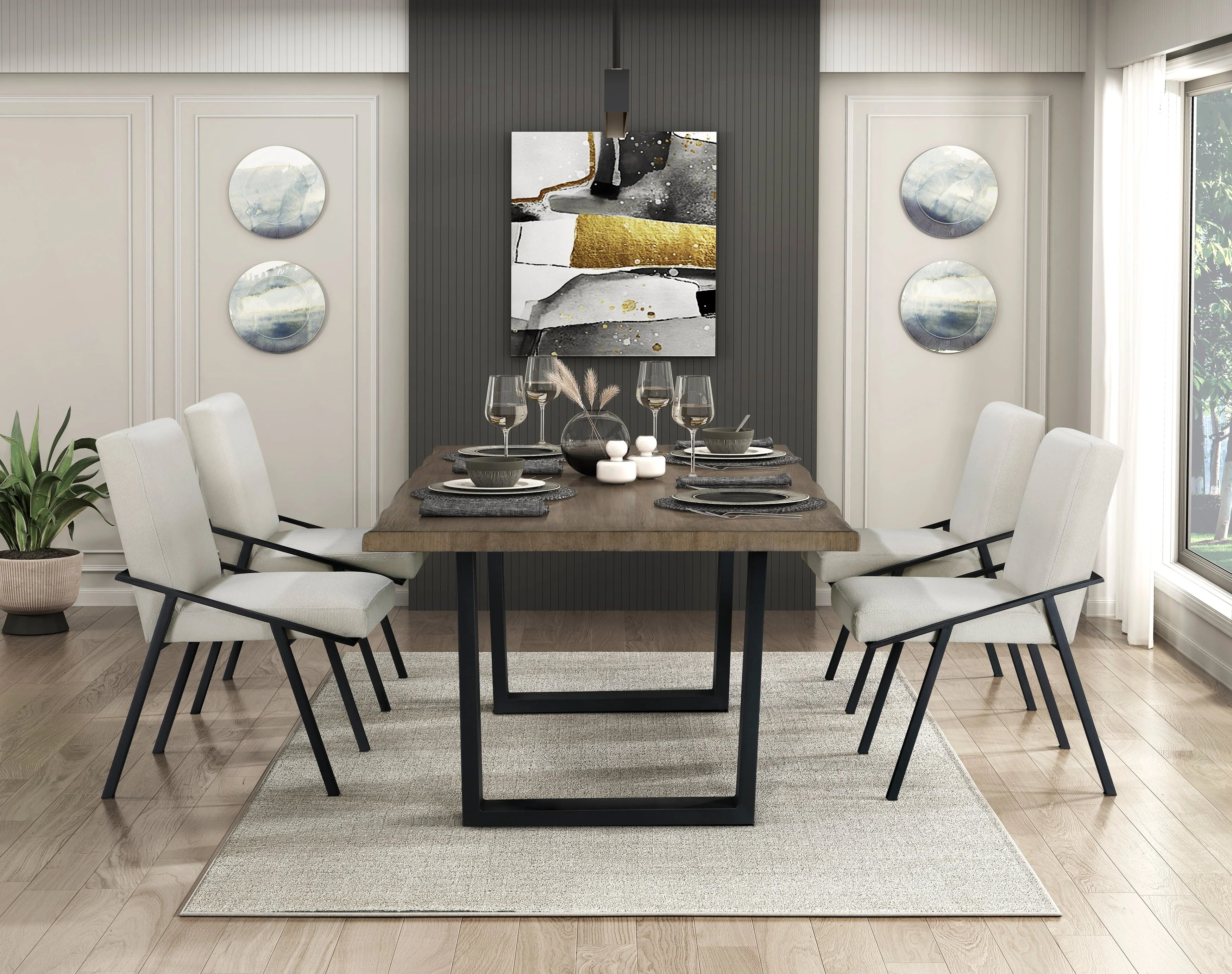 Rochelle Cream Dining Side Chair, Set of 2 - Image 12