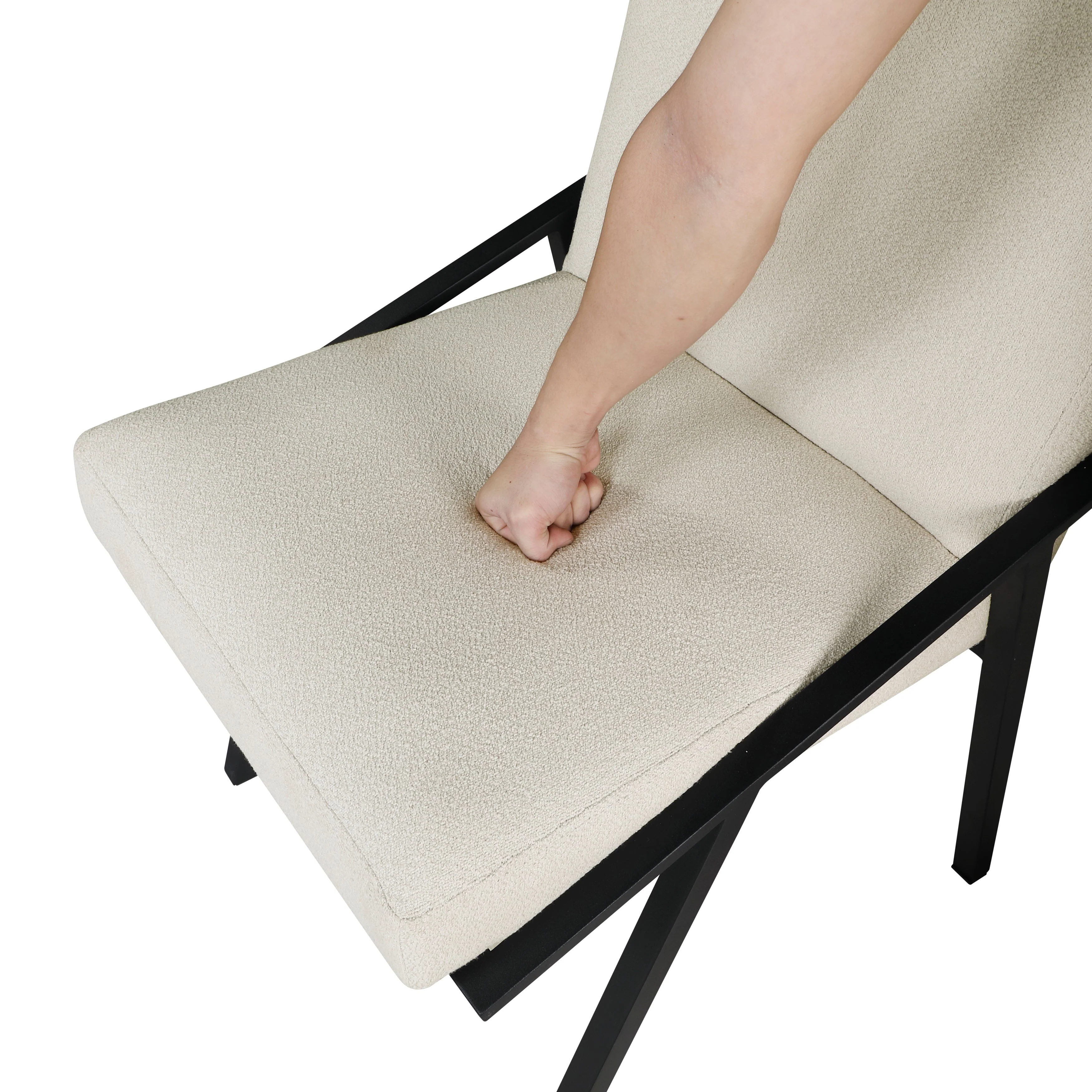 Rochelle Cream Dining Side Chair, Set of 2 - Image 9