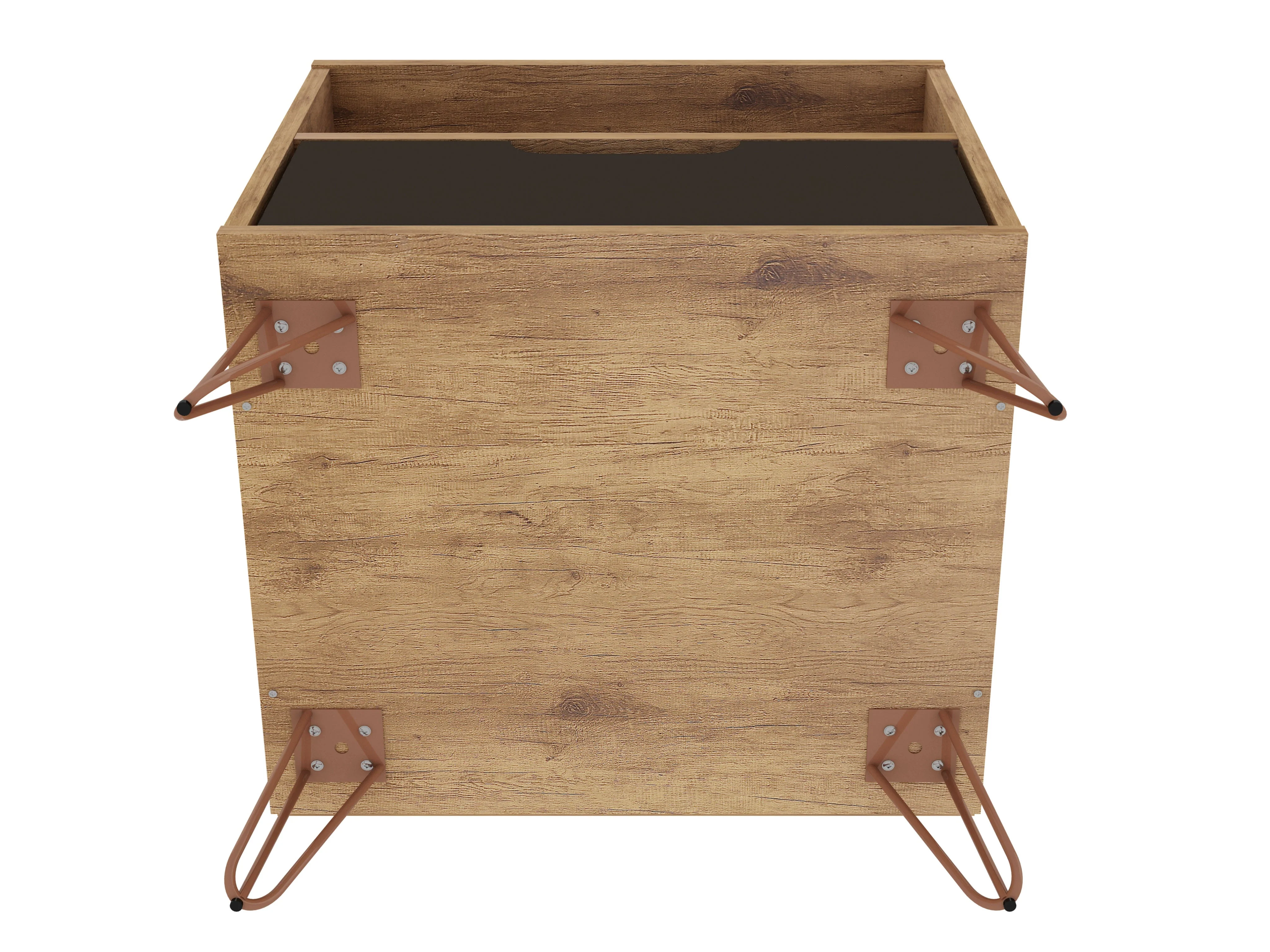 Rockefeller 1.0 Nightstand in Nature and Textured Grey - Image 7