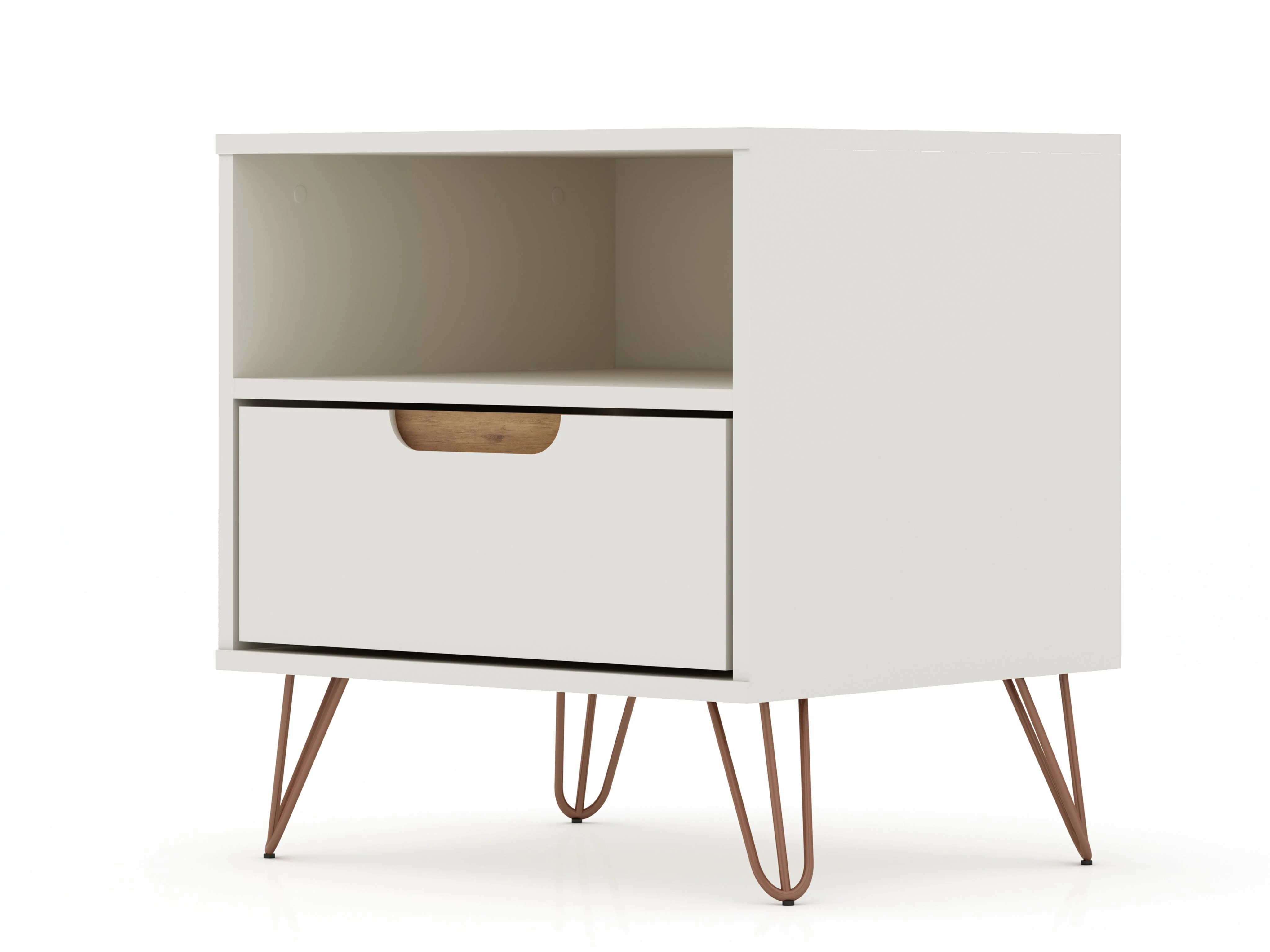 Rockefeller 1.0 Nightstand in Off White and Nature - Image 8