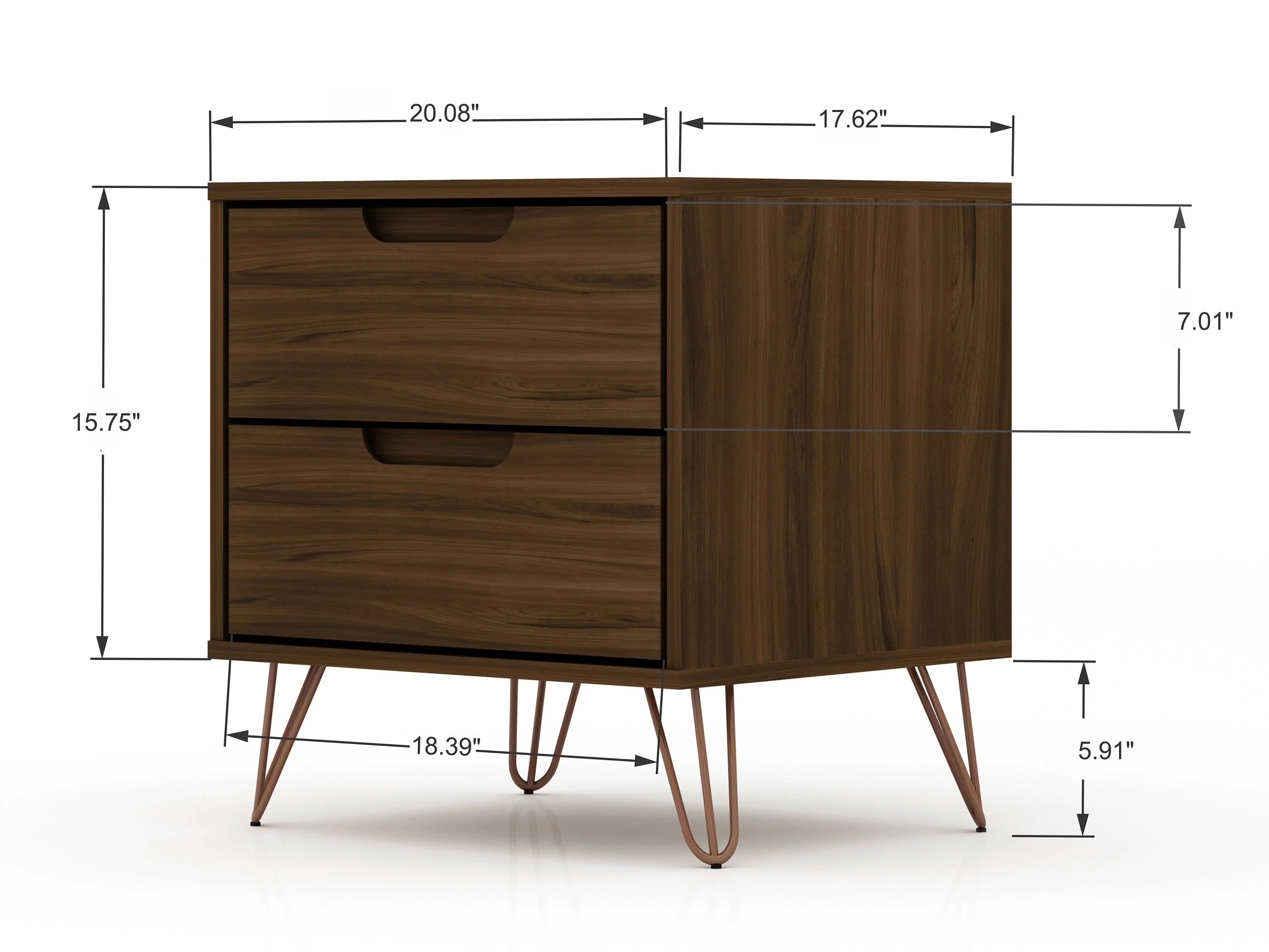 Rockefeller Nightstand 2.0 in Brown (set of 2) - Image 3