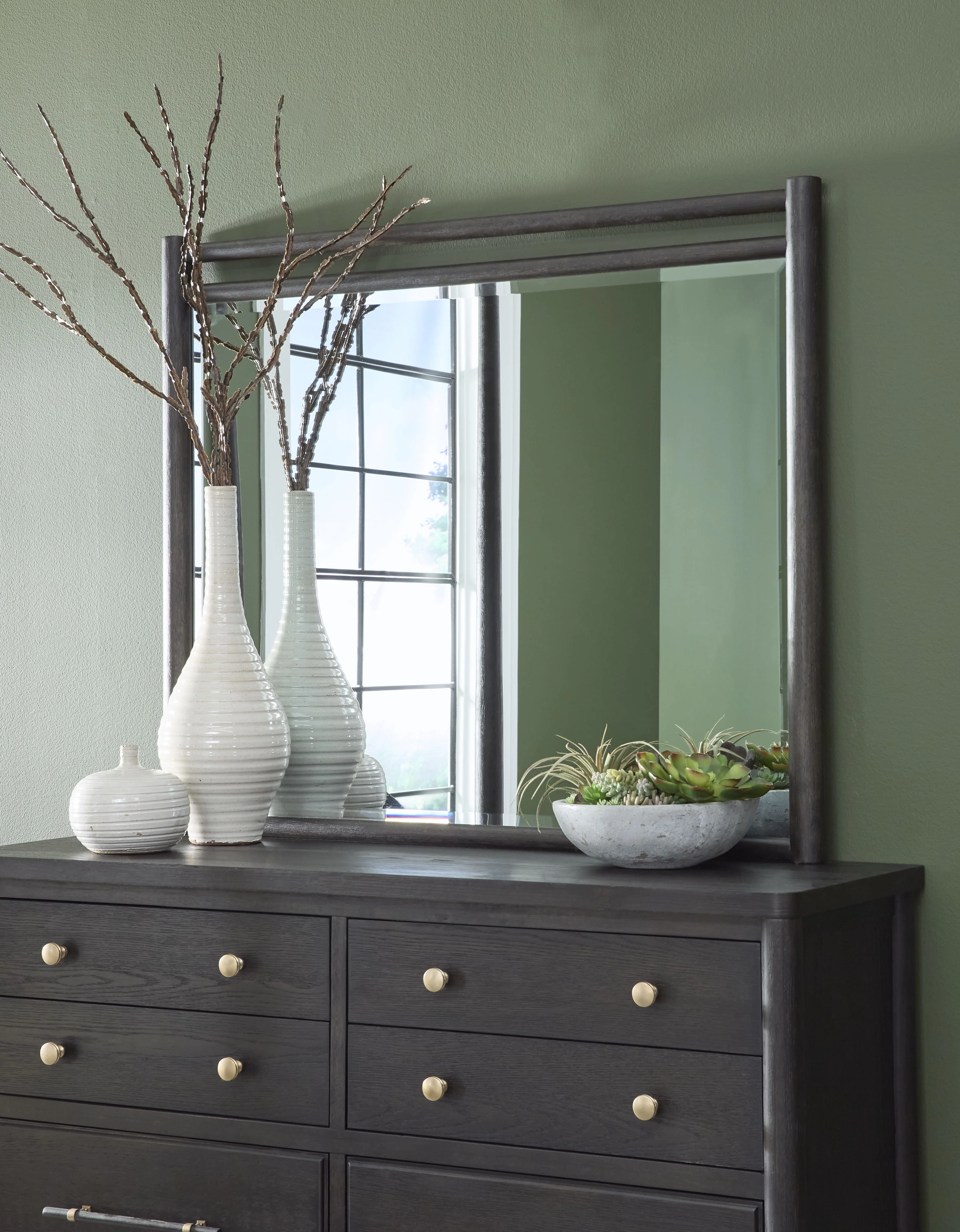 Rockport Wall or Dresser Mirror in Yin - Image 2