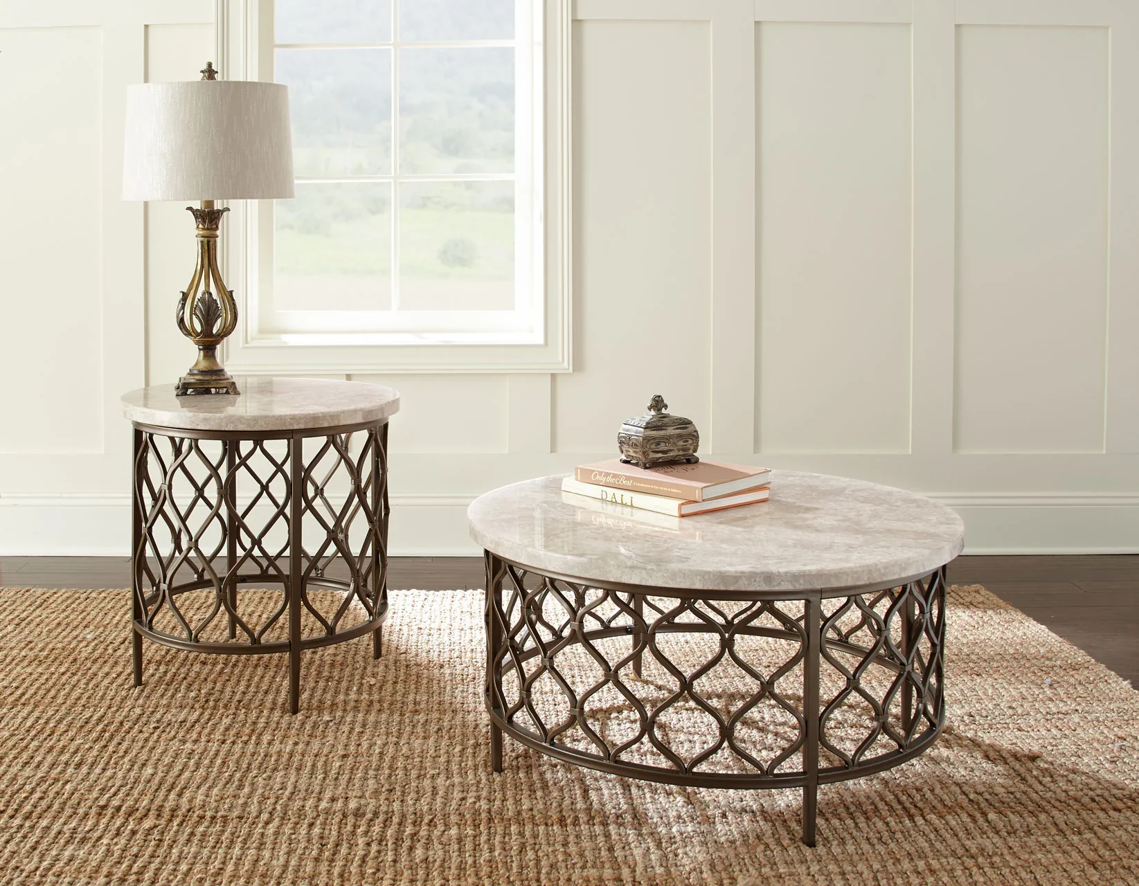 Roland Marble Top Cocktail Table - Image 2