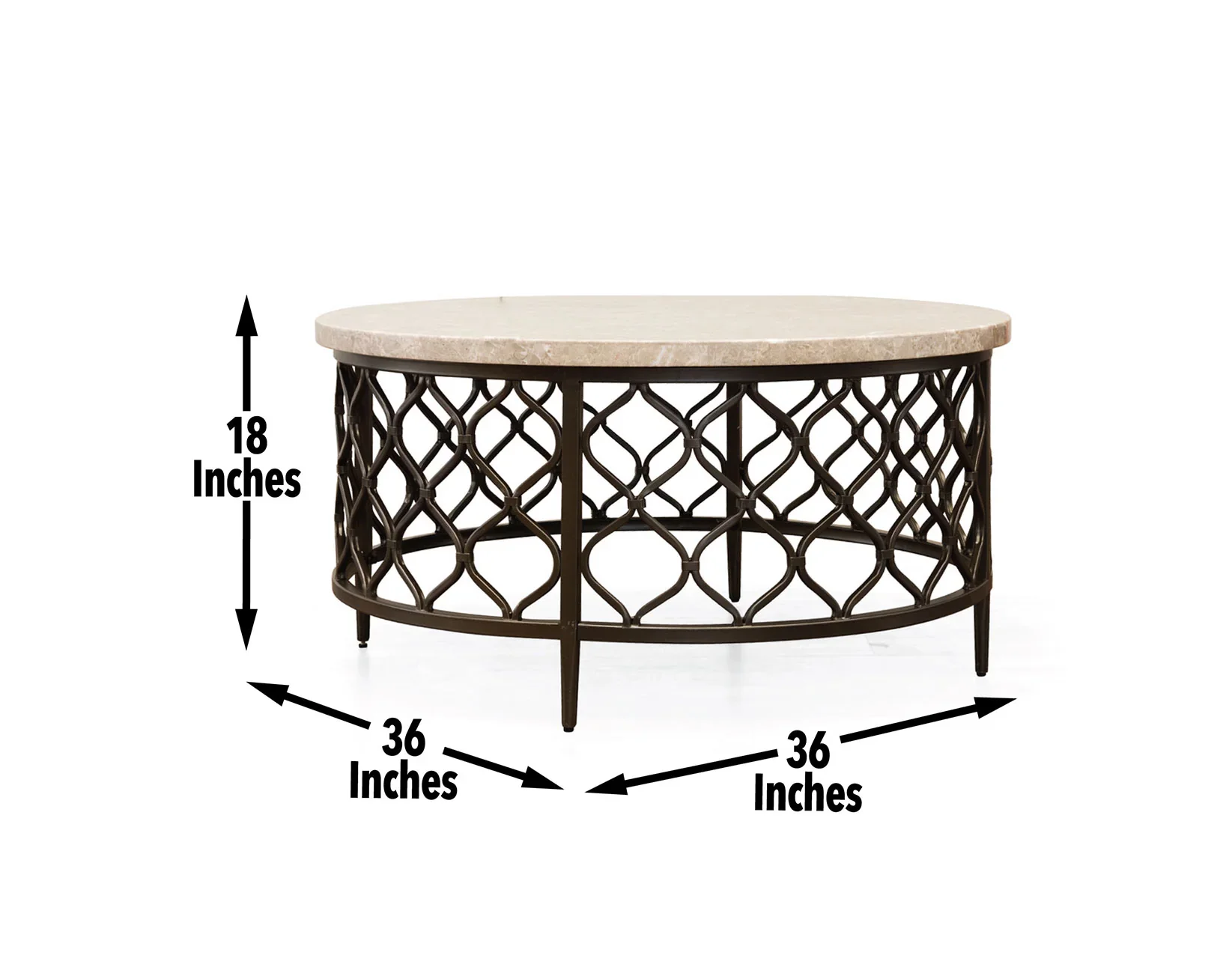 Roland Marble Top Cocktail Table - Image 3