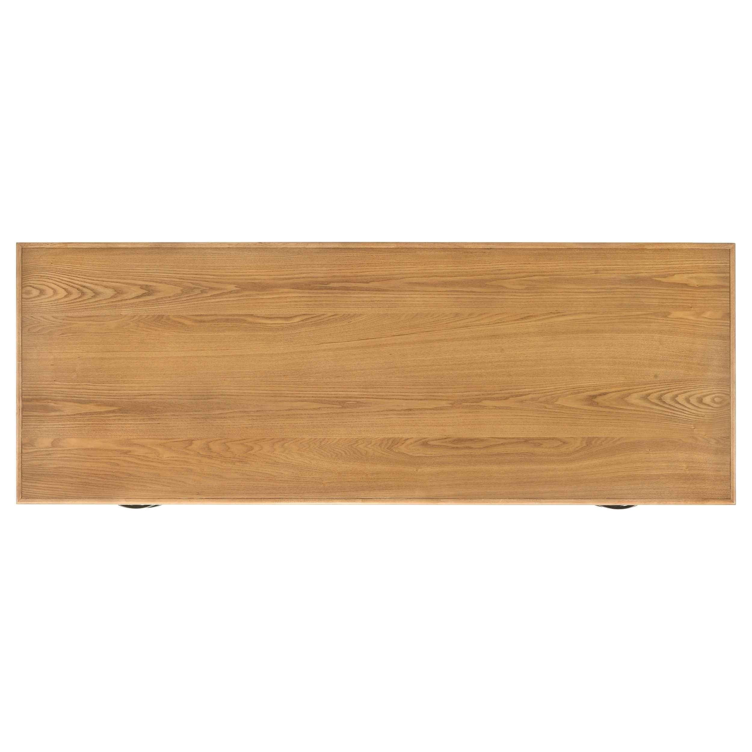 Roldan Light Ash 69-inch 4-drawer Computer Desk with File Drawer - Image 12
