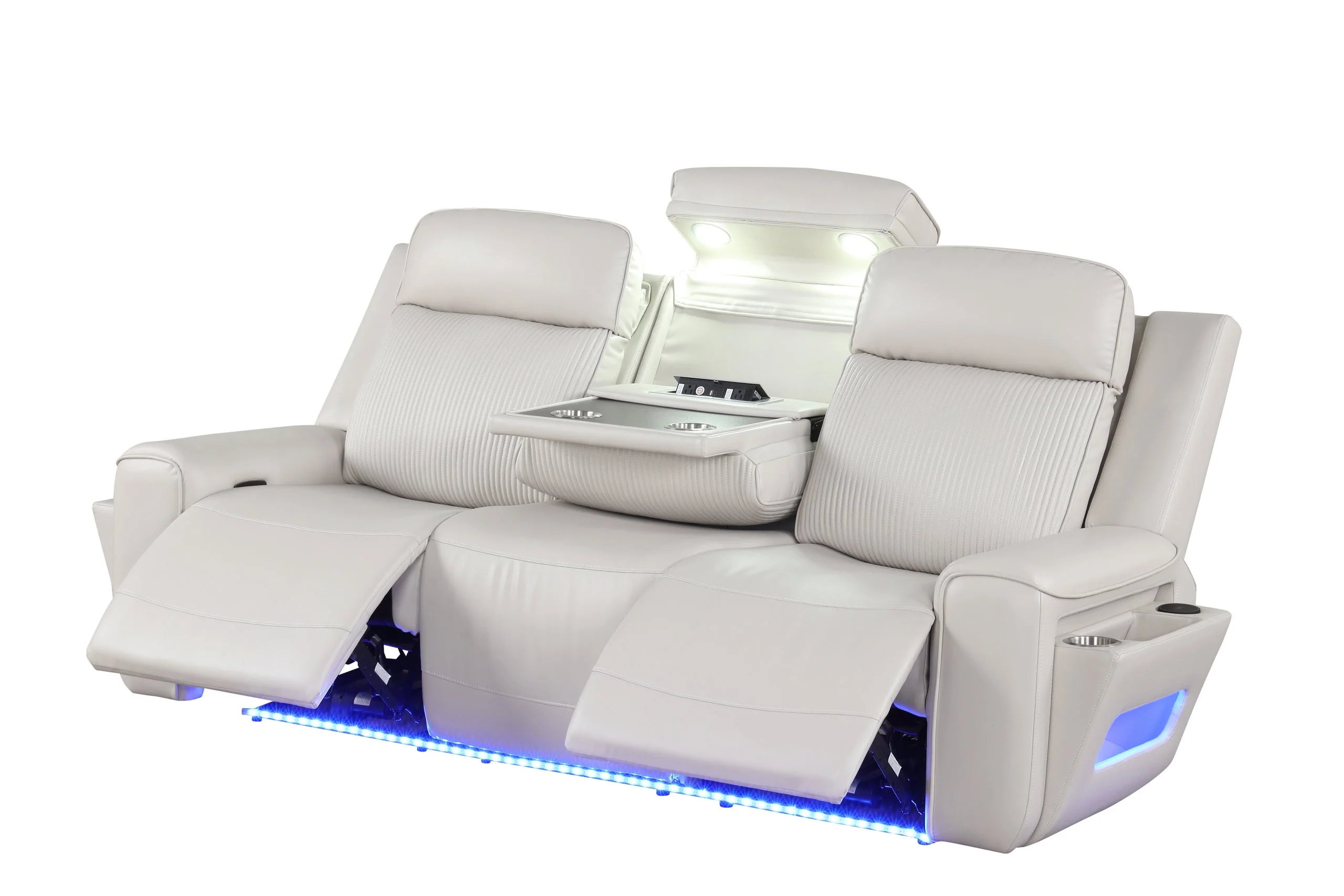 Rolls Royce Sand 3-Piece Reclining Living Room Set - Image 4