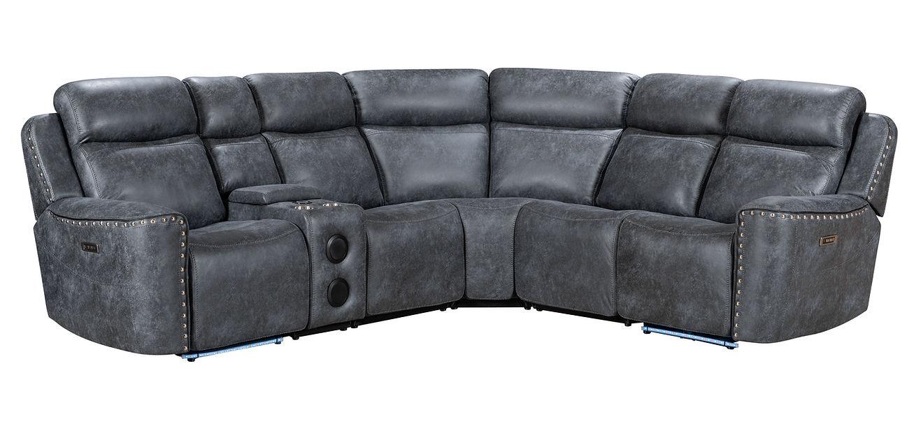 Romi Grey Power Reclining Sectional [Special Price] - Image 5