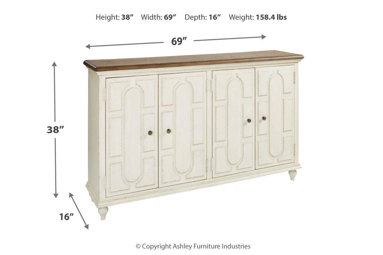 Roranville Antique White Accent Cabinet - Image 3