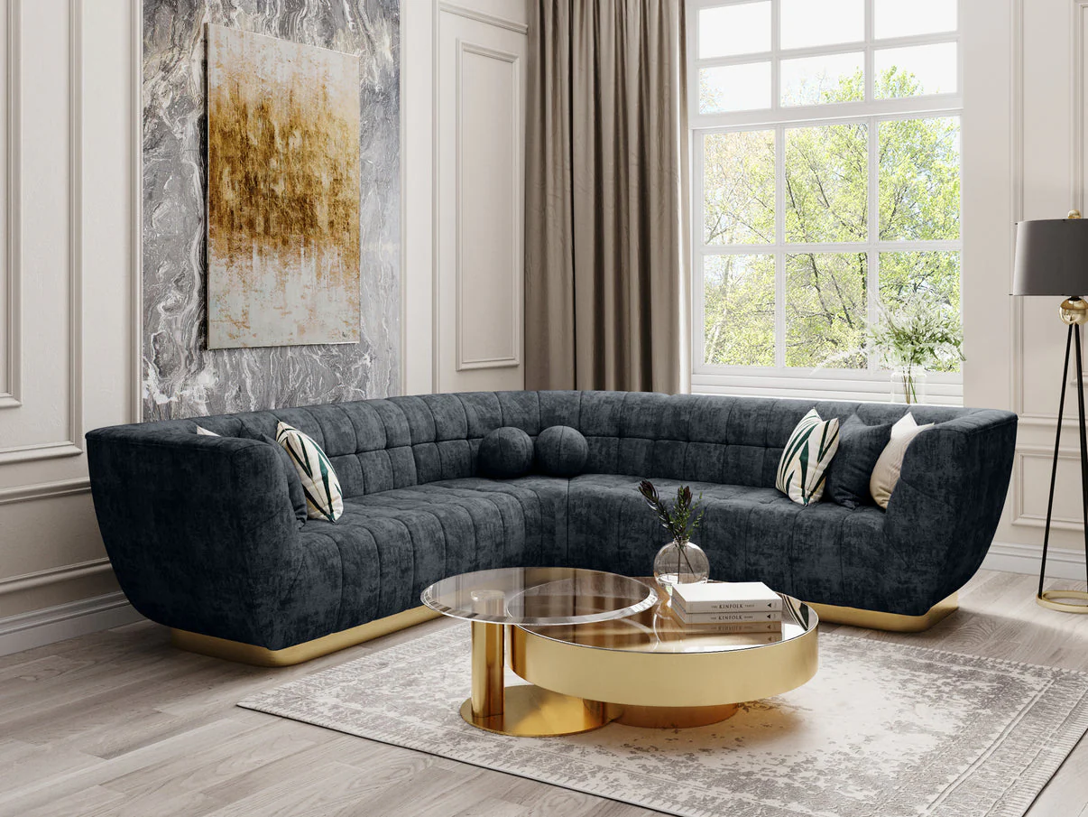 Rosa Black Sectional