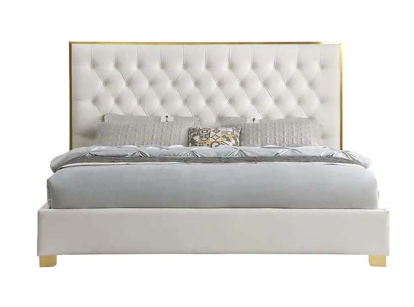 Rose Cream Queen Platform Bed - Image 2
