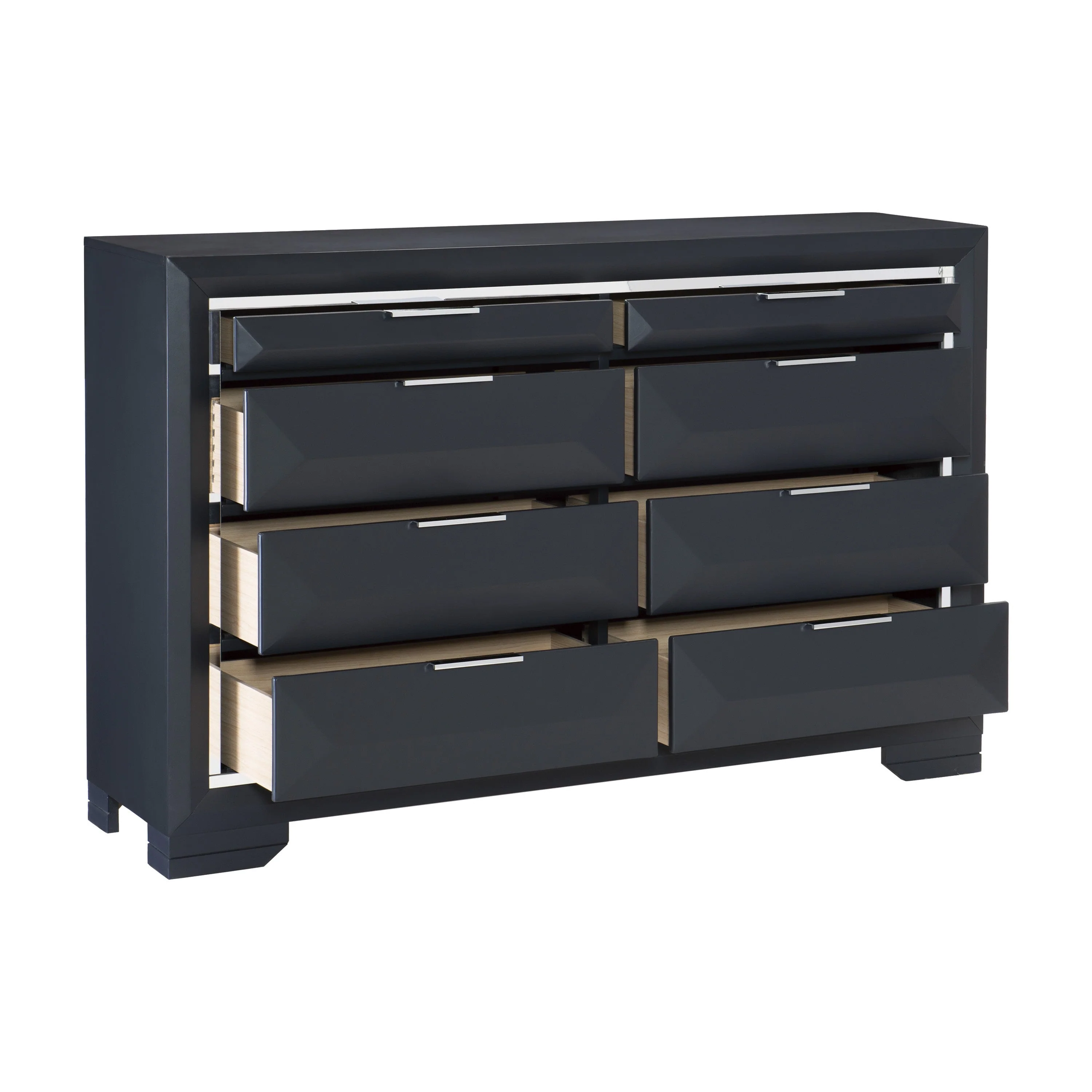 Rosemont Midnight Blue Storage Platform Bedroom Set - Image 8