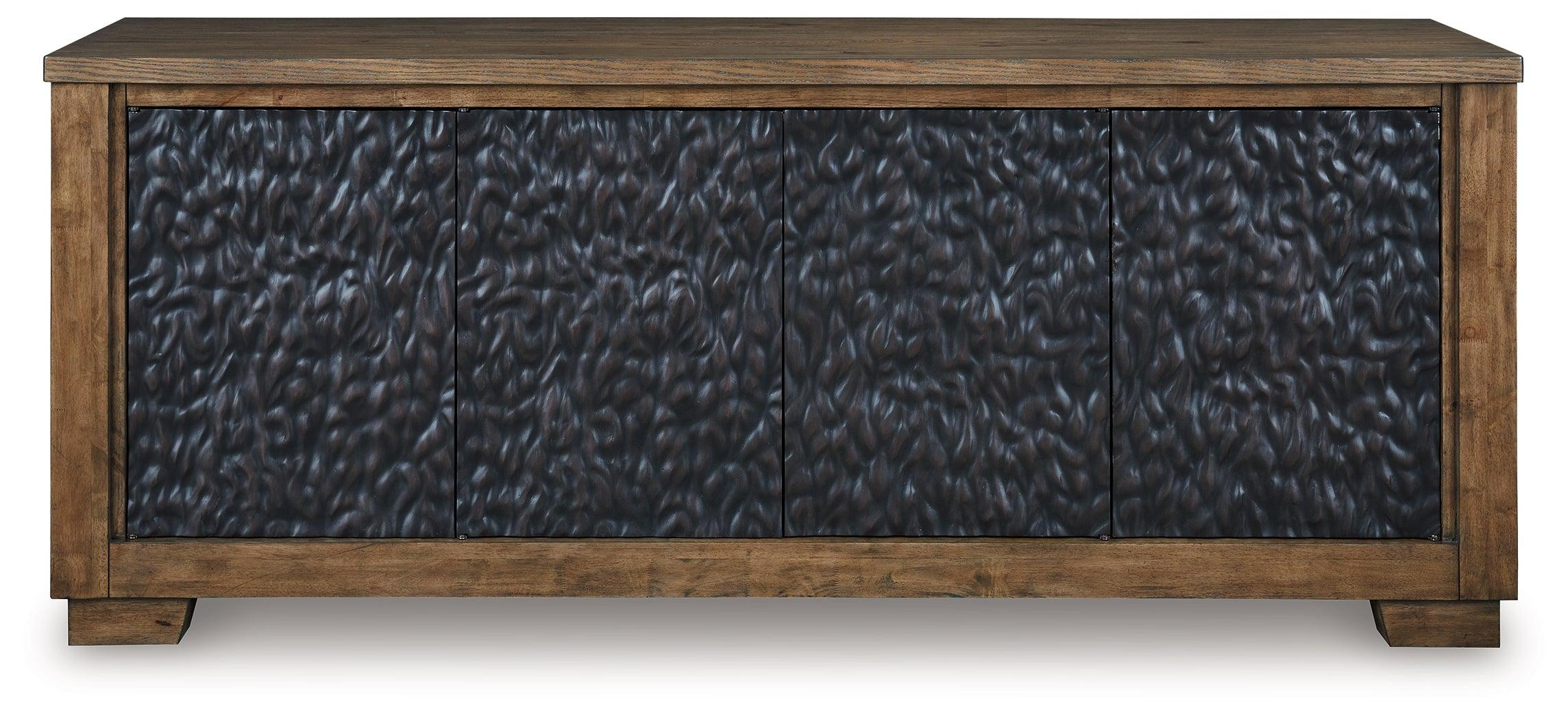 Rosswain Warm Brown 80" TV Stand - Image 3