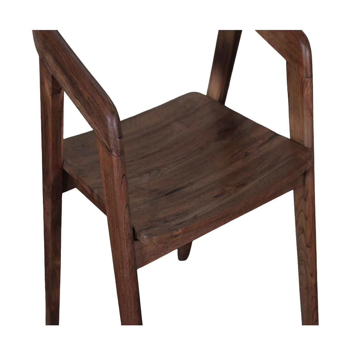 Round Back Wood Dining Chair - Image 3