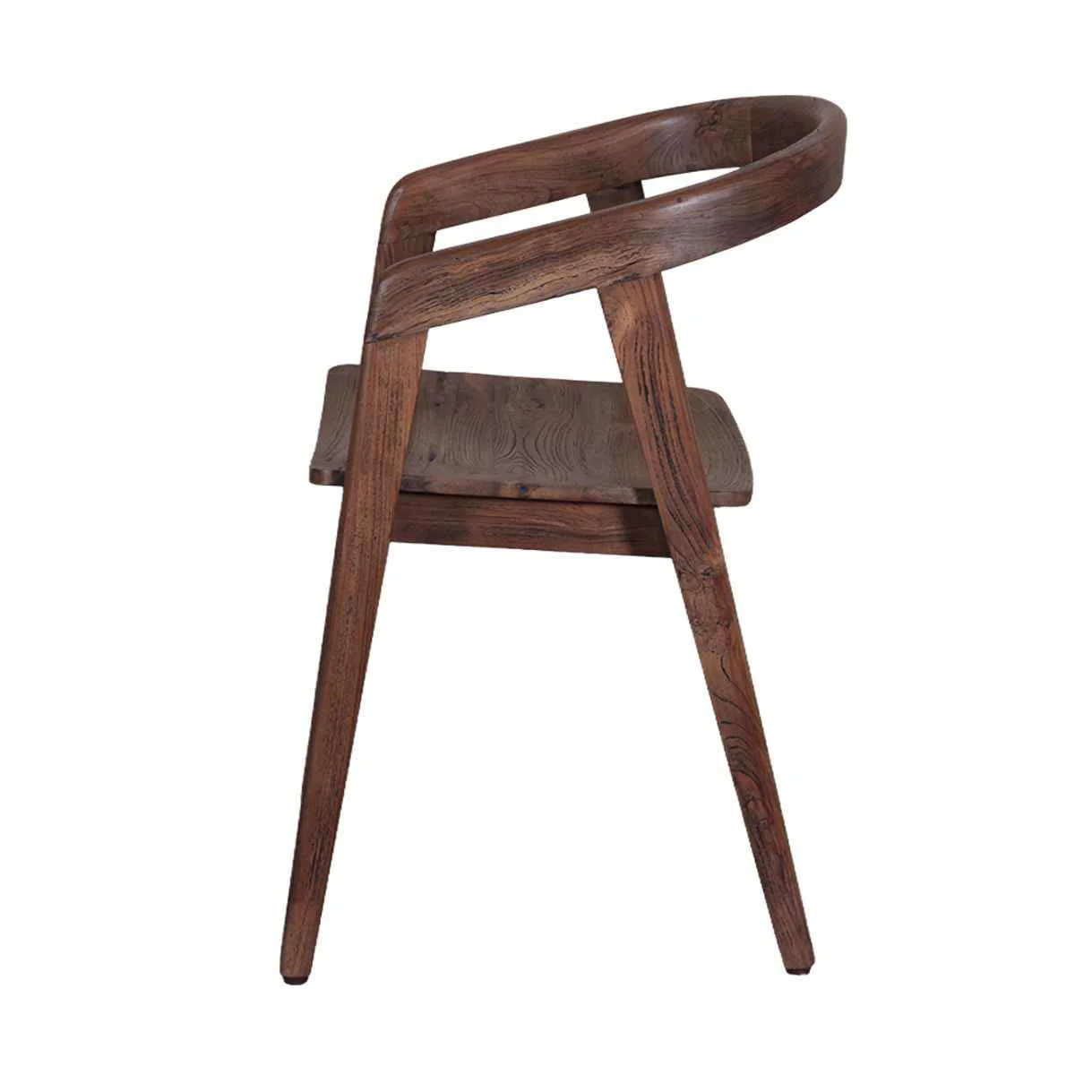 Round Back Wood Dining Chair - Image 4