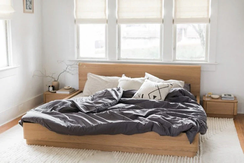 Round Off Bed Oak - Image 2
