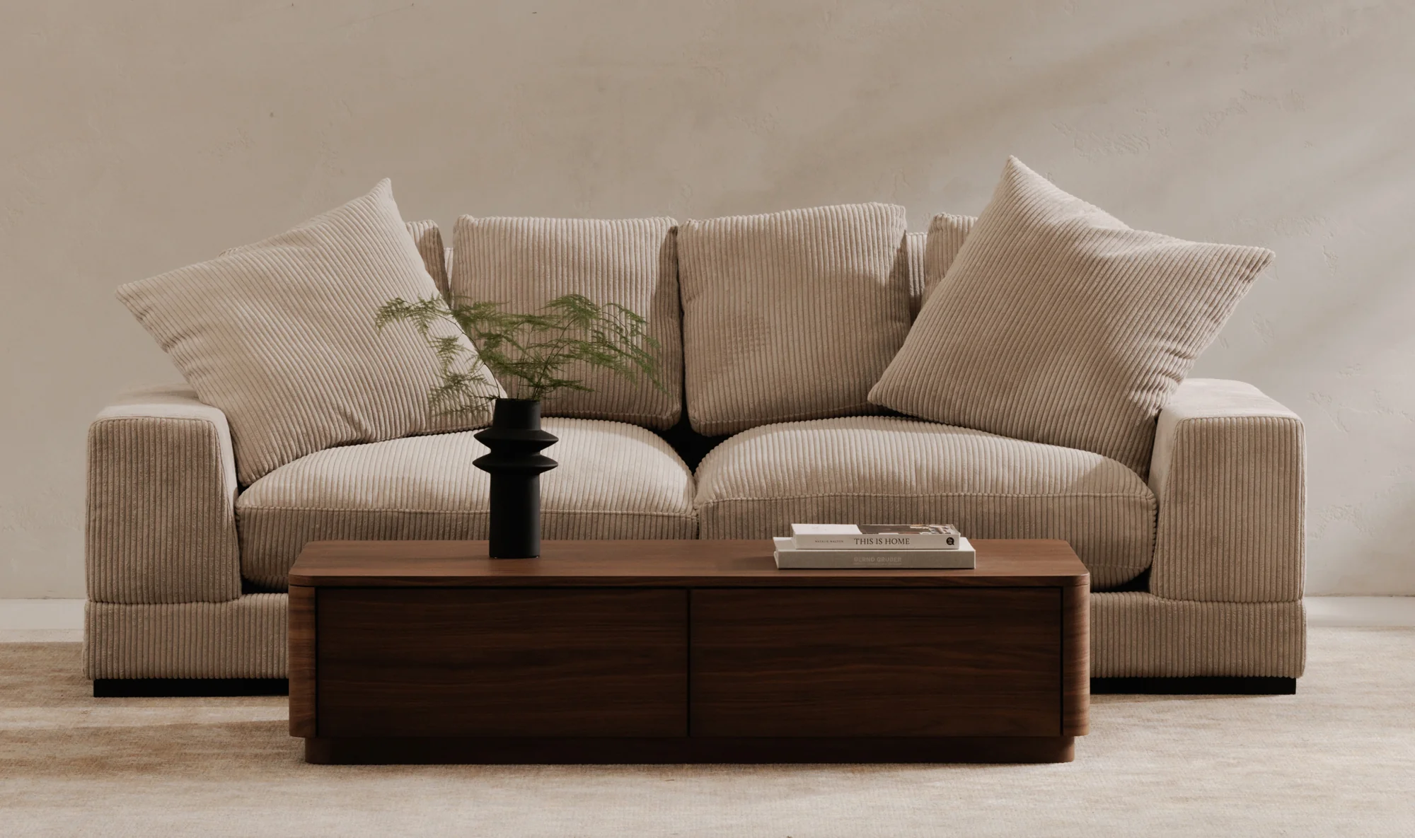 Round Off Coffee Table Walnut Brown - Image 8