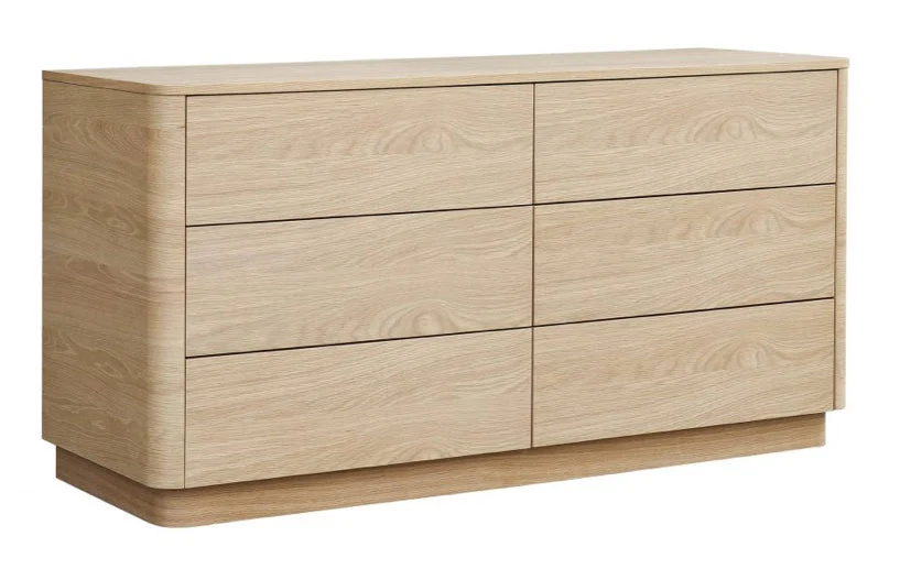 Round Off Dresser Light Oak Brown - Image 3