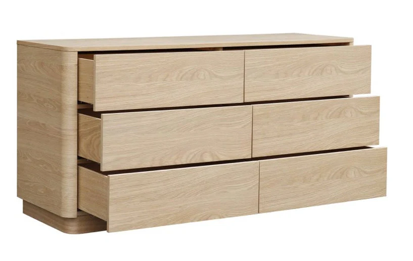 Round Off Dresser Light Oak Brown - Image 4